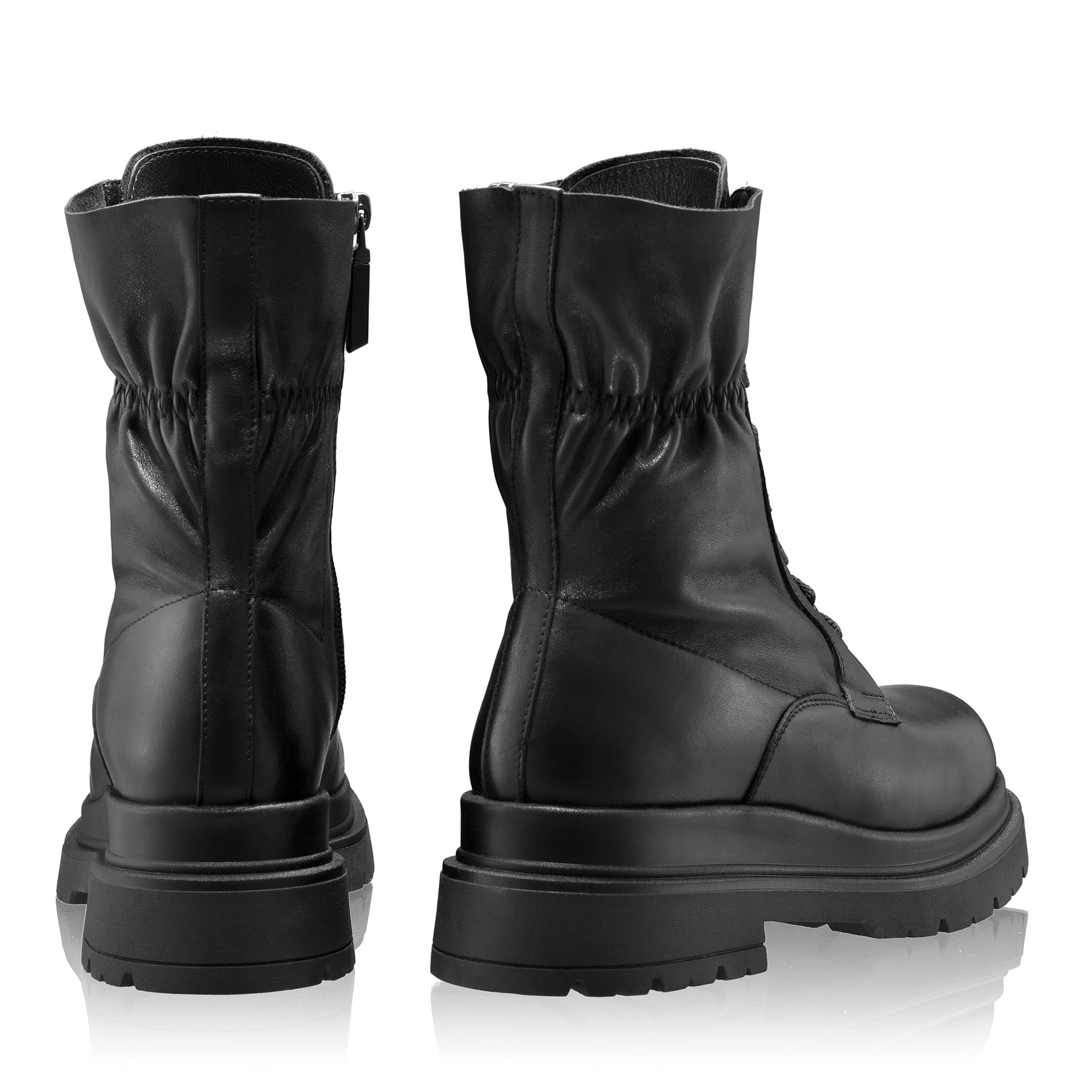 Women's genuine leather ankle-boots 8255 Vitello Black