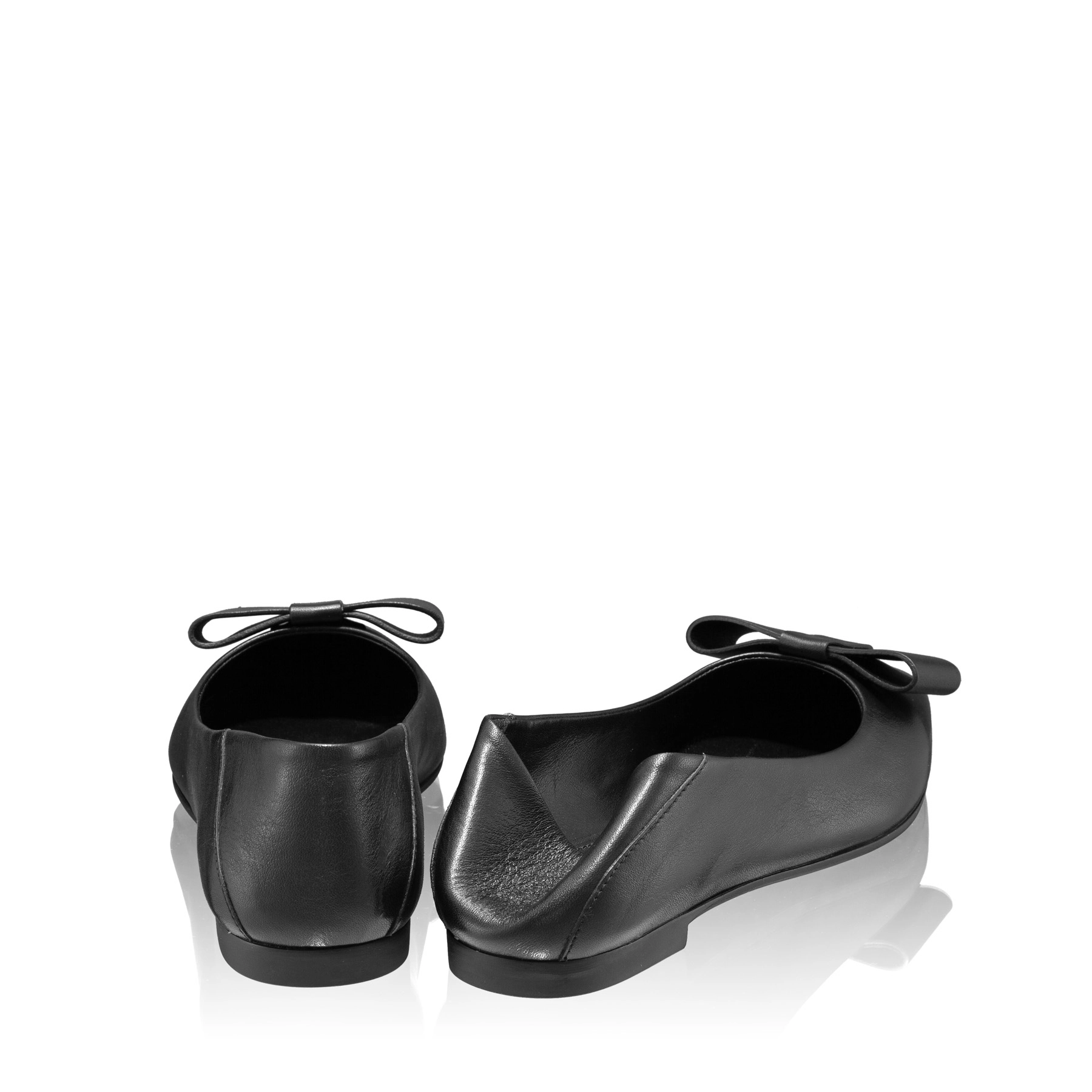 Women Ballerina Flats 7518 Vitello Black