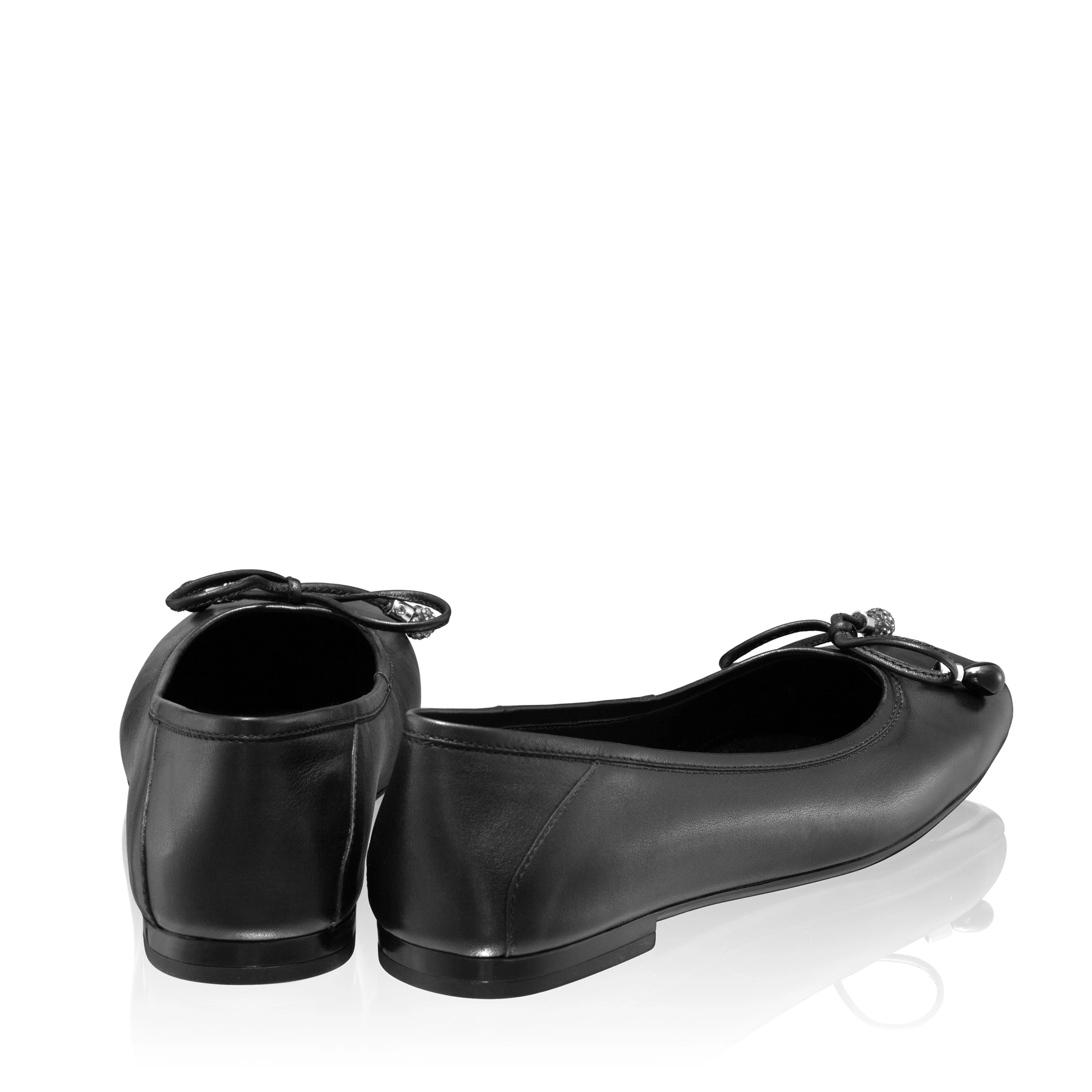 Women Ballerina Flats 8103 Vitello  Black