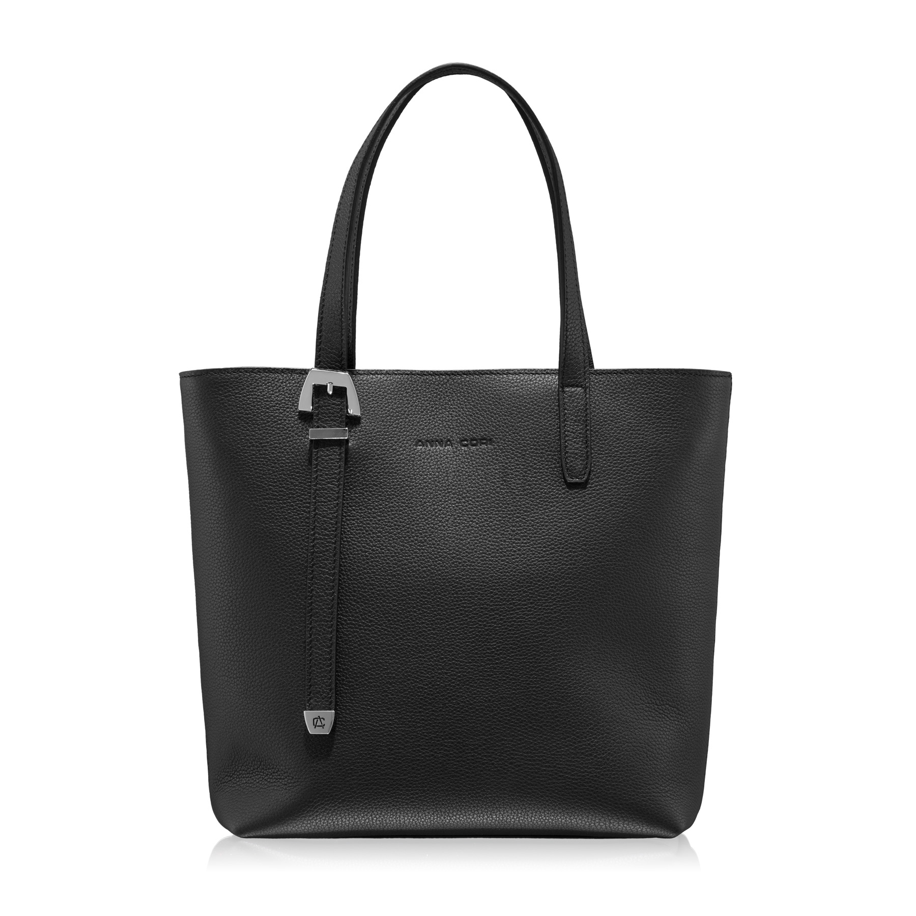 Women Leather Shoulder Bag MARIEL 01 BOTTALATO BLACK