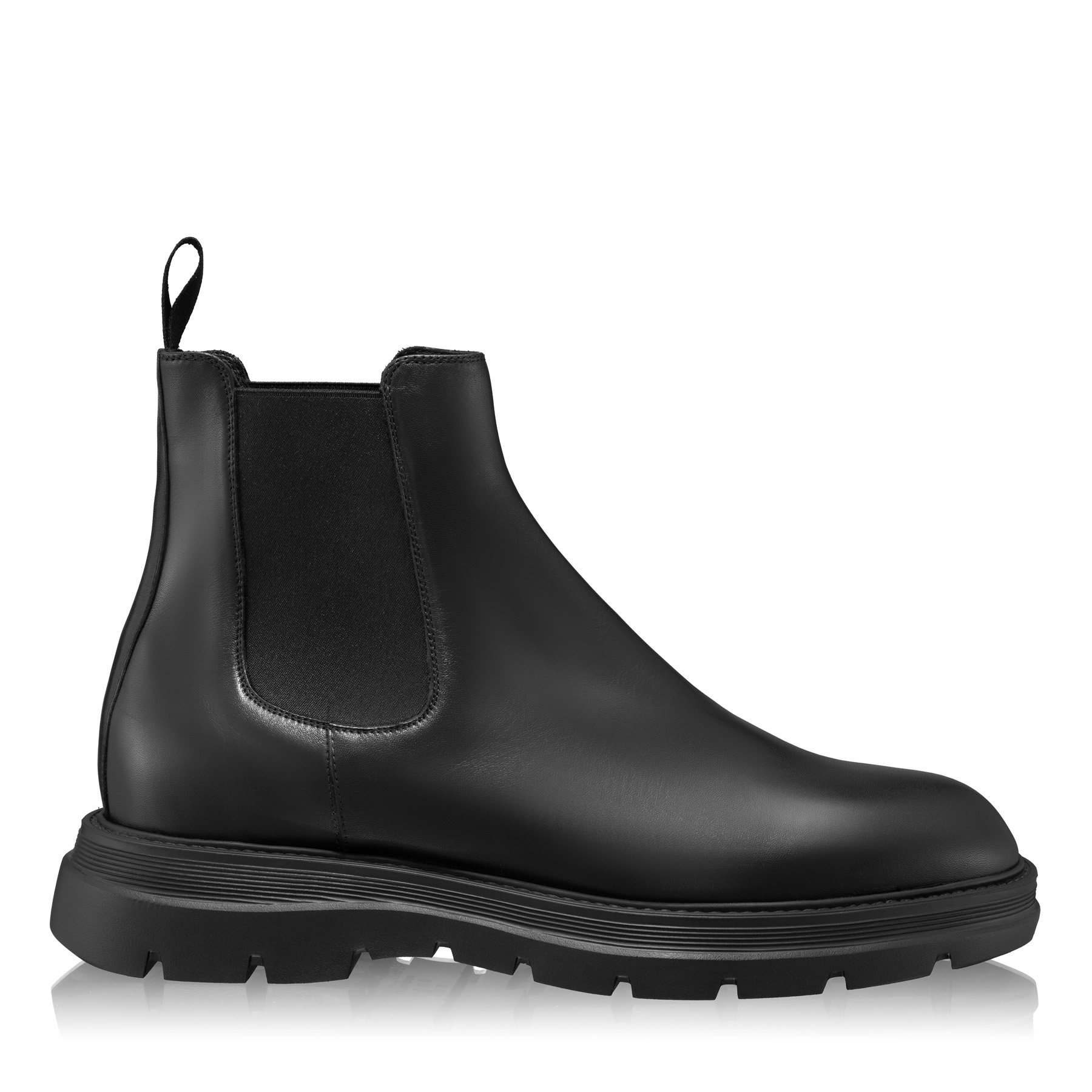 Men's genuine leather boots 7687 Vitello Black