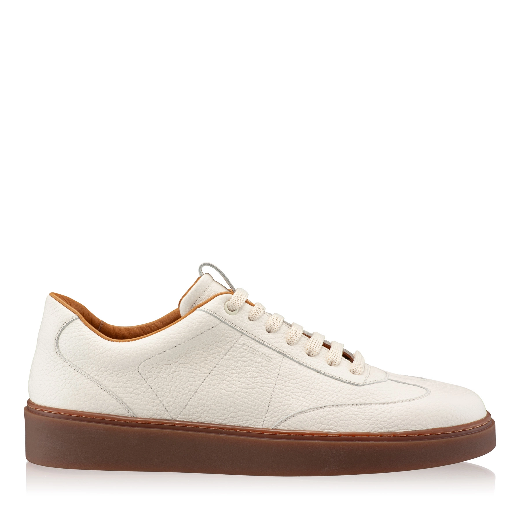 Men Leather Sport Shoes 7610 Bottalato Panna