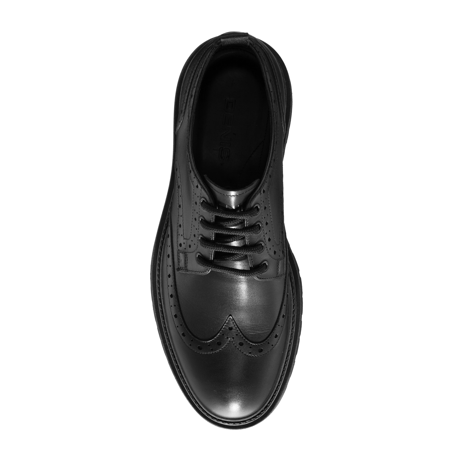 Men Leather Casual Shoes  7319 Vitello Black