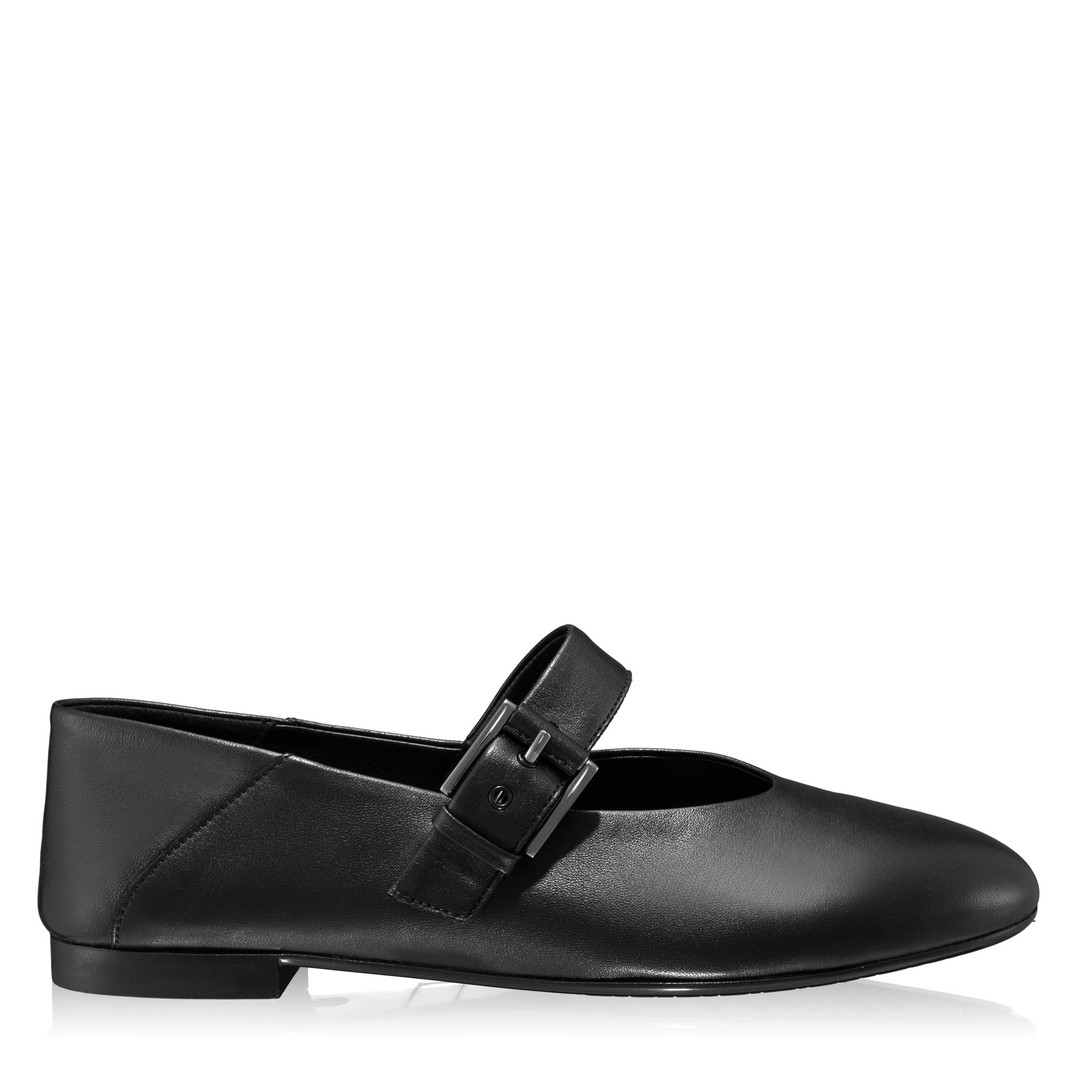 Women Leather Ballerina Flats 7824 Nappa Black