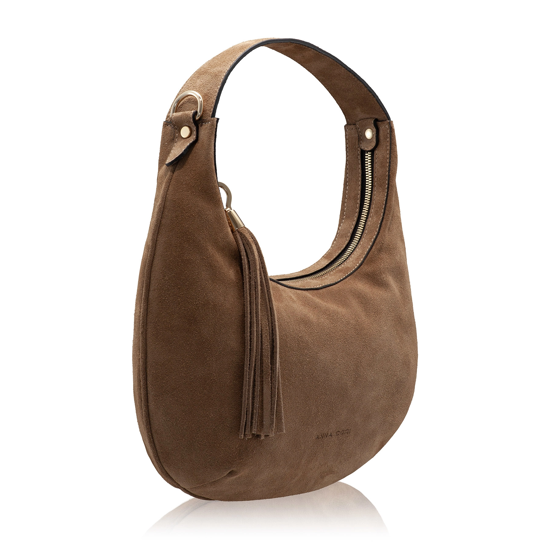 Women Leather Hand Bag NORY 01 CROSTA TAUPE