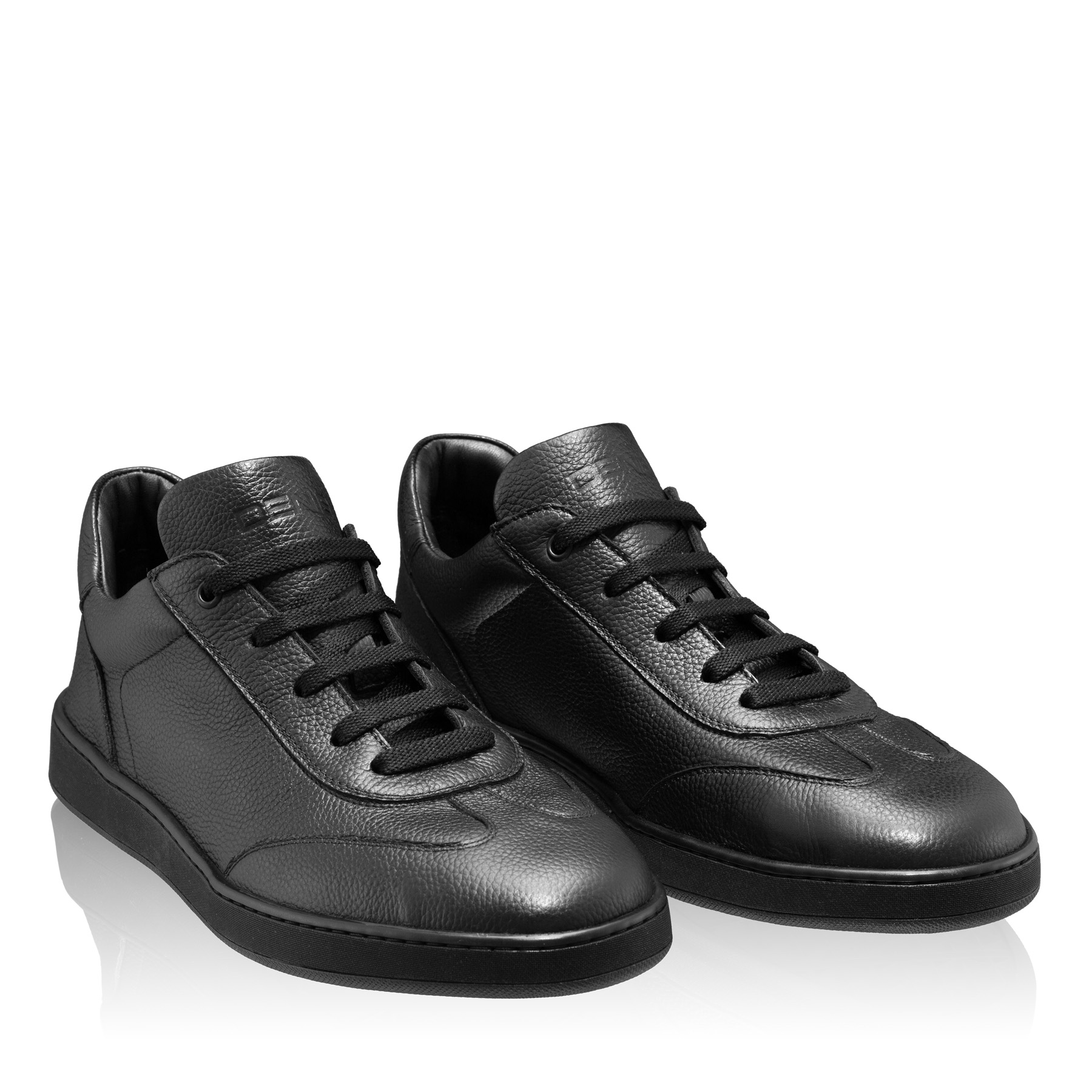 Men Leather Sport Shoes 7087 Bottalato Black