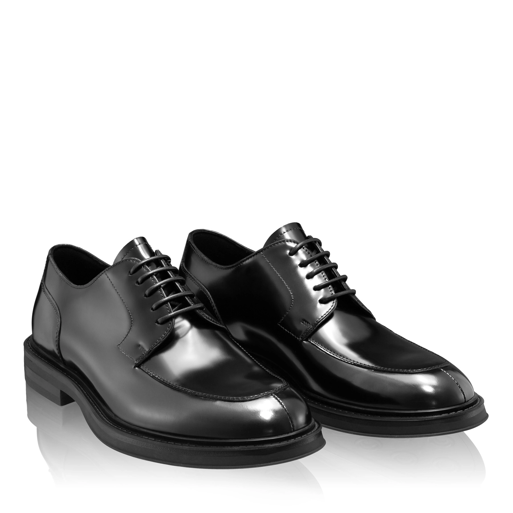 Classic Men Leather Shoes 7642 Abrazivato Black