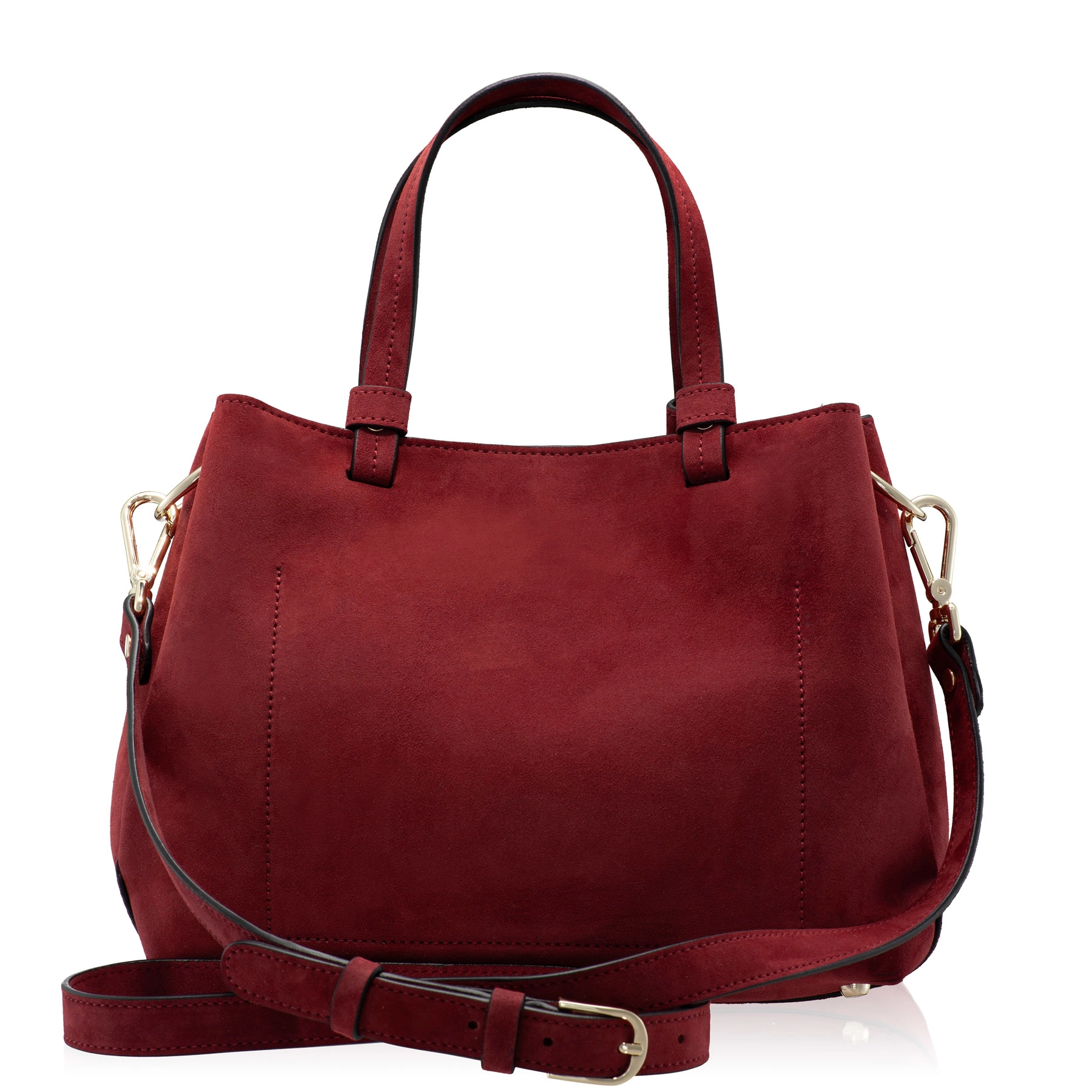 Women Leather Hand Bag CAYA 02 CAMOSCIO BORDO