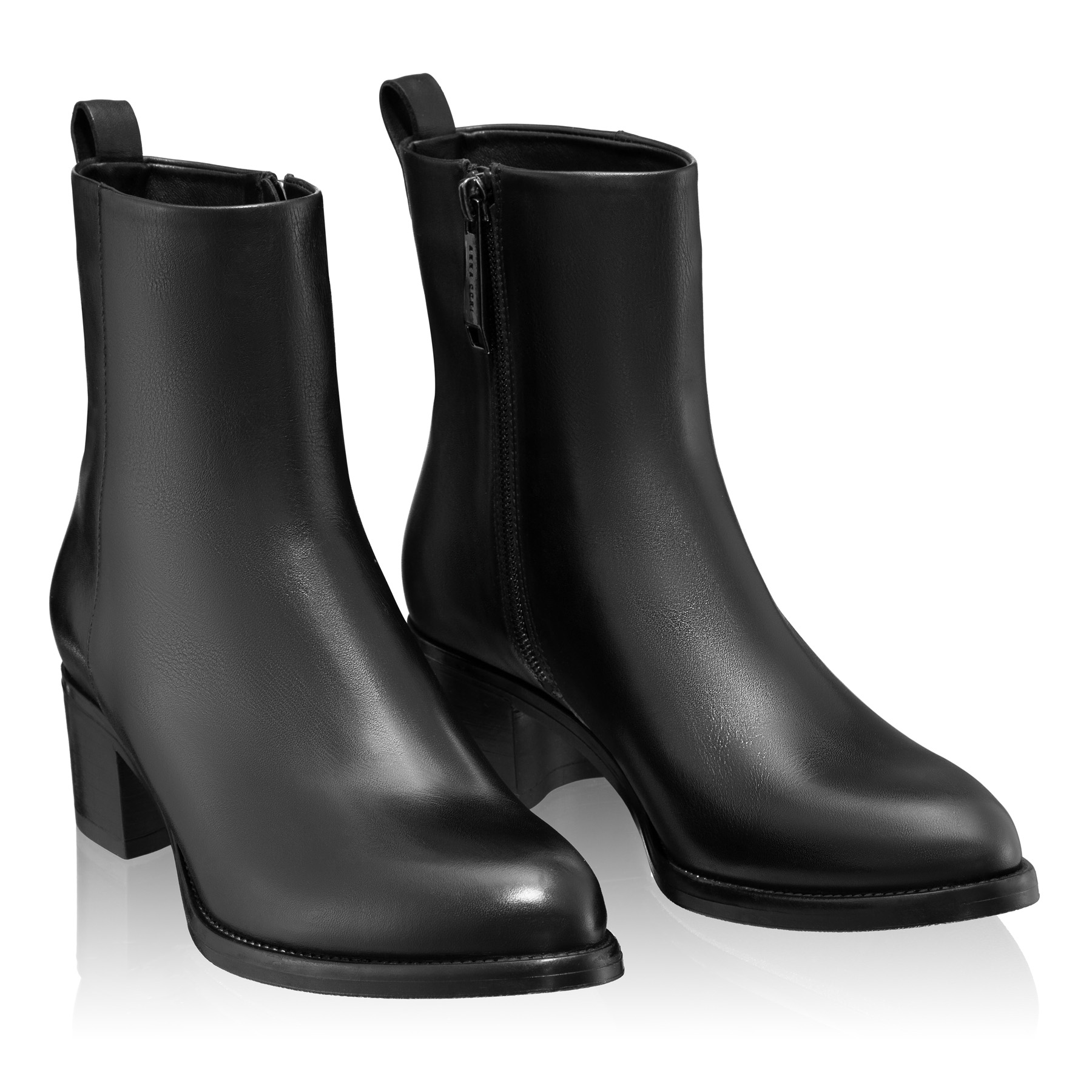 Women Leather Ankle-Boots 5933 Vitello Black