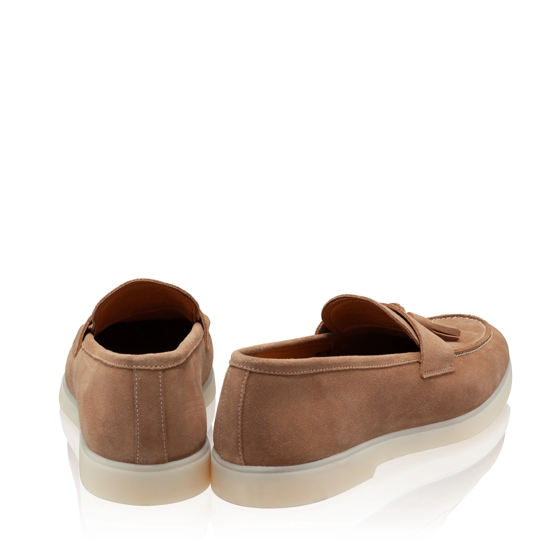 Men Suede Leather Loafers 7628 Crosta Camel