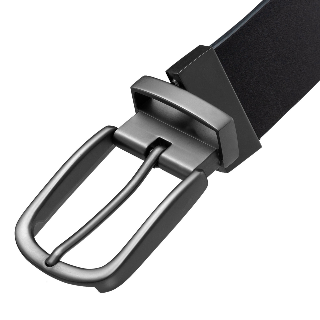 Leather Men Belt  88 VIT BLACK+BROWN