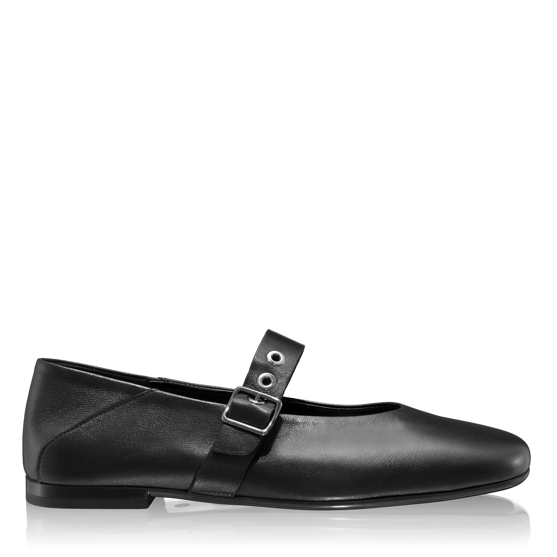 Women Ballerina Flats 8093 Vitello Black