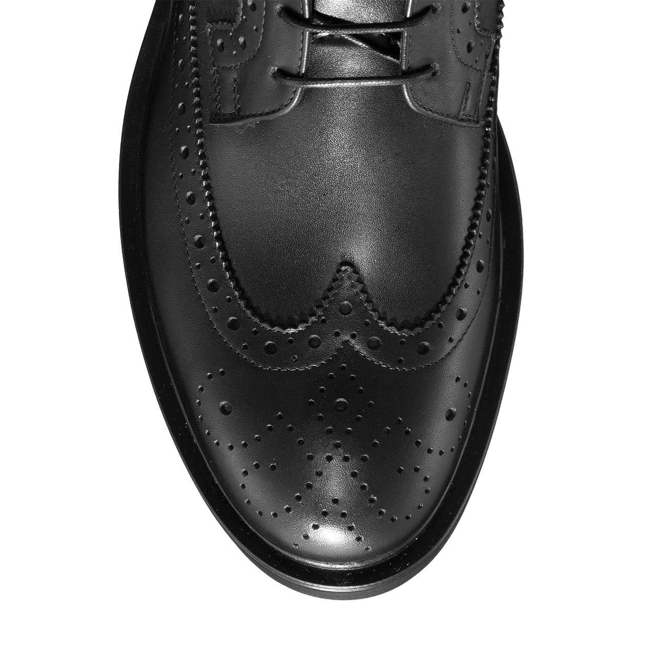 Men genuine leather boots 6925 Vitello Black