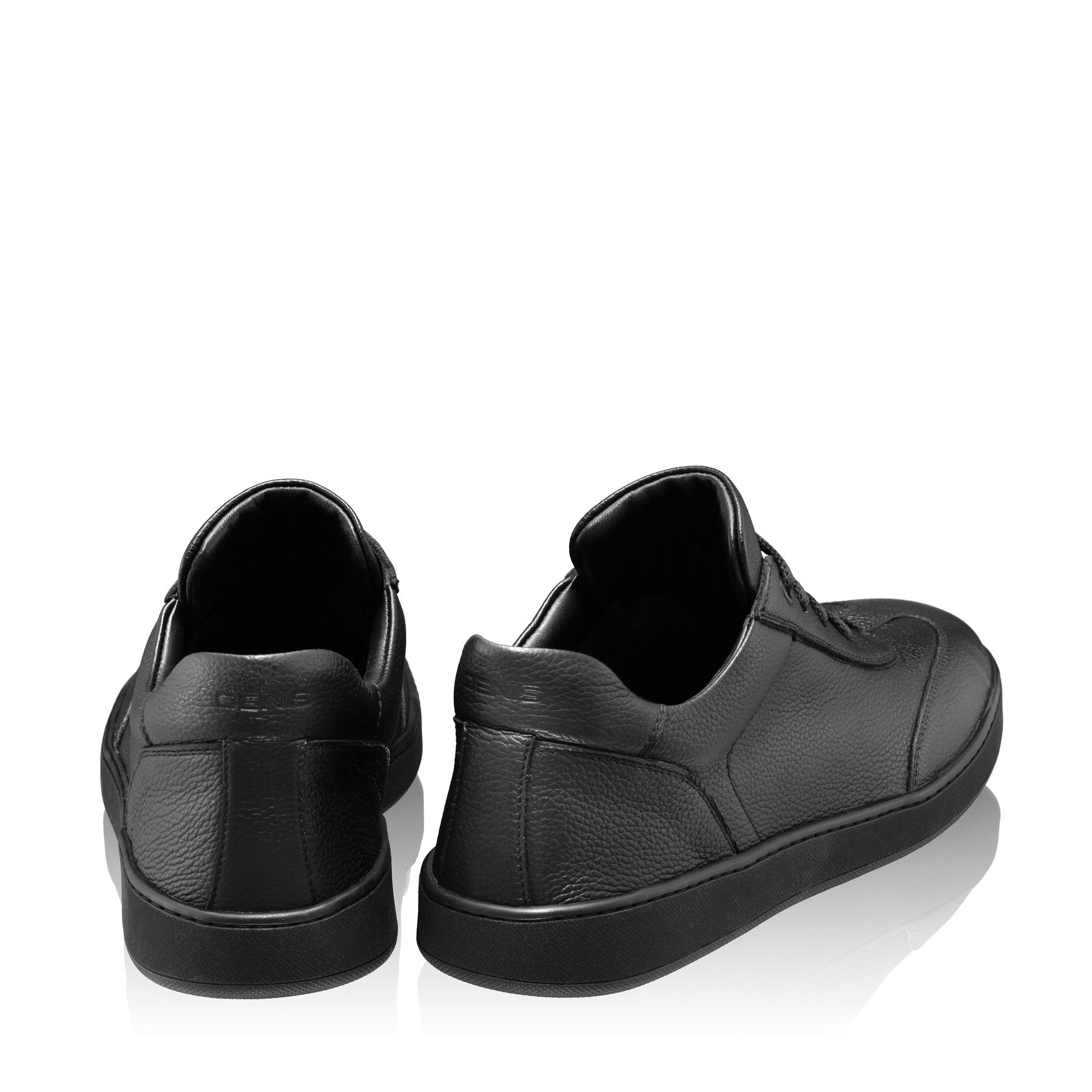 Men Leather Sport Shoes 7087 Bottalato Black