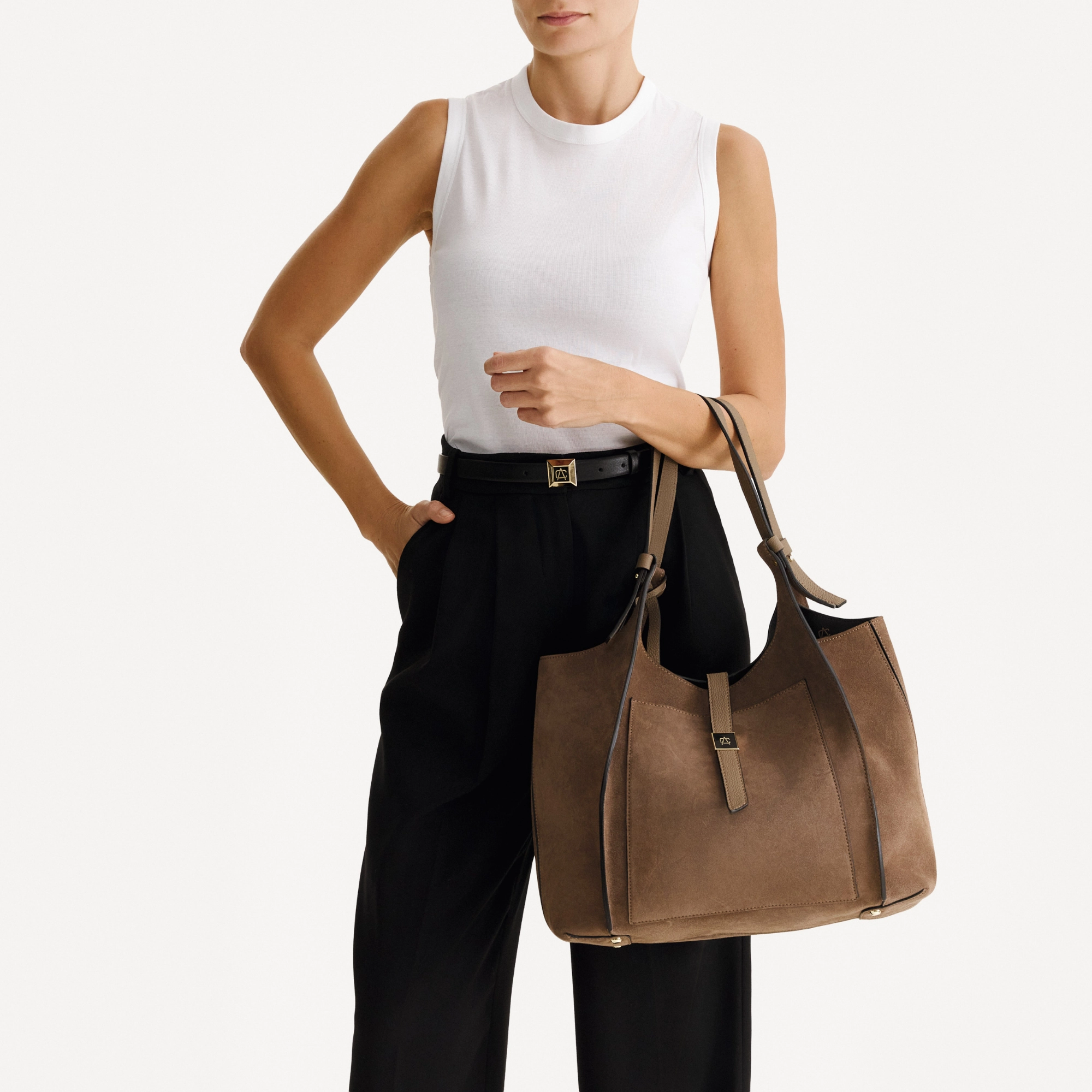 Women Leather Handbag BLUMA 03 CROSTA+BOTT FANGO