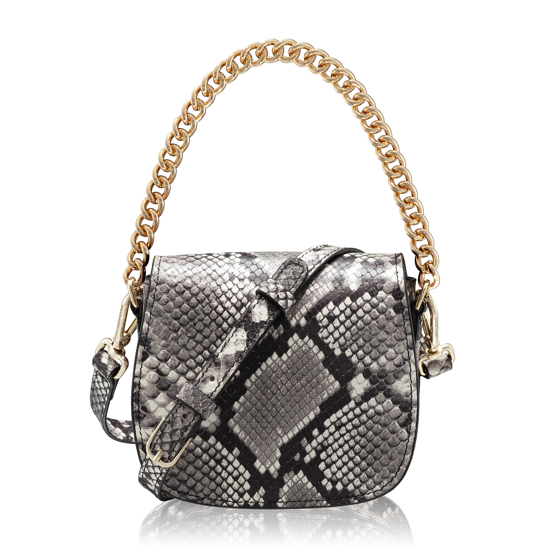 Women Leather Shoulder Bag NEVADA PITONE ROCCIA