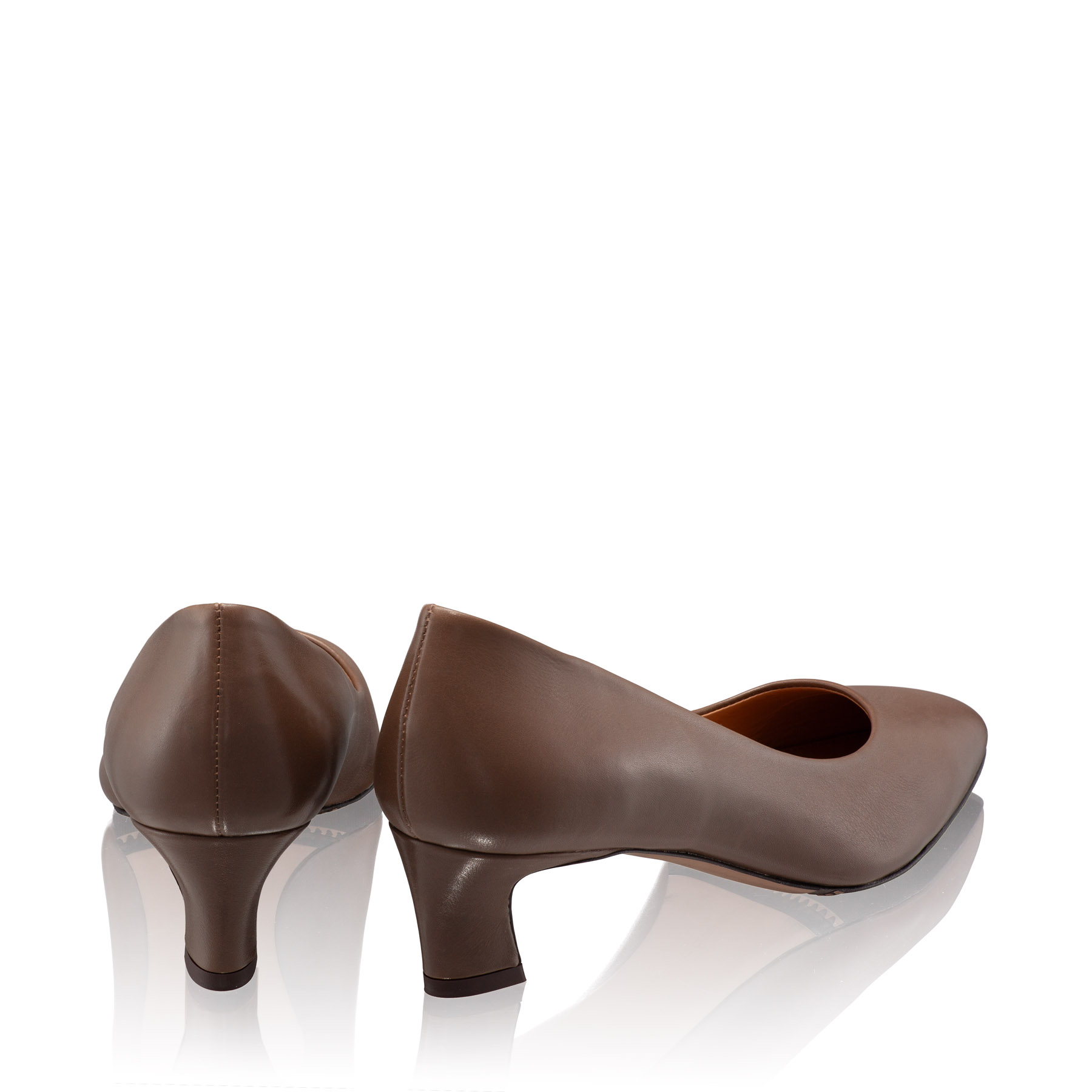 Mid-heel Pointed Toe Pumps 8218 Vitello Palude