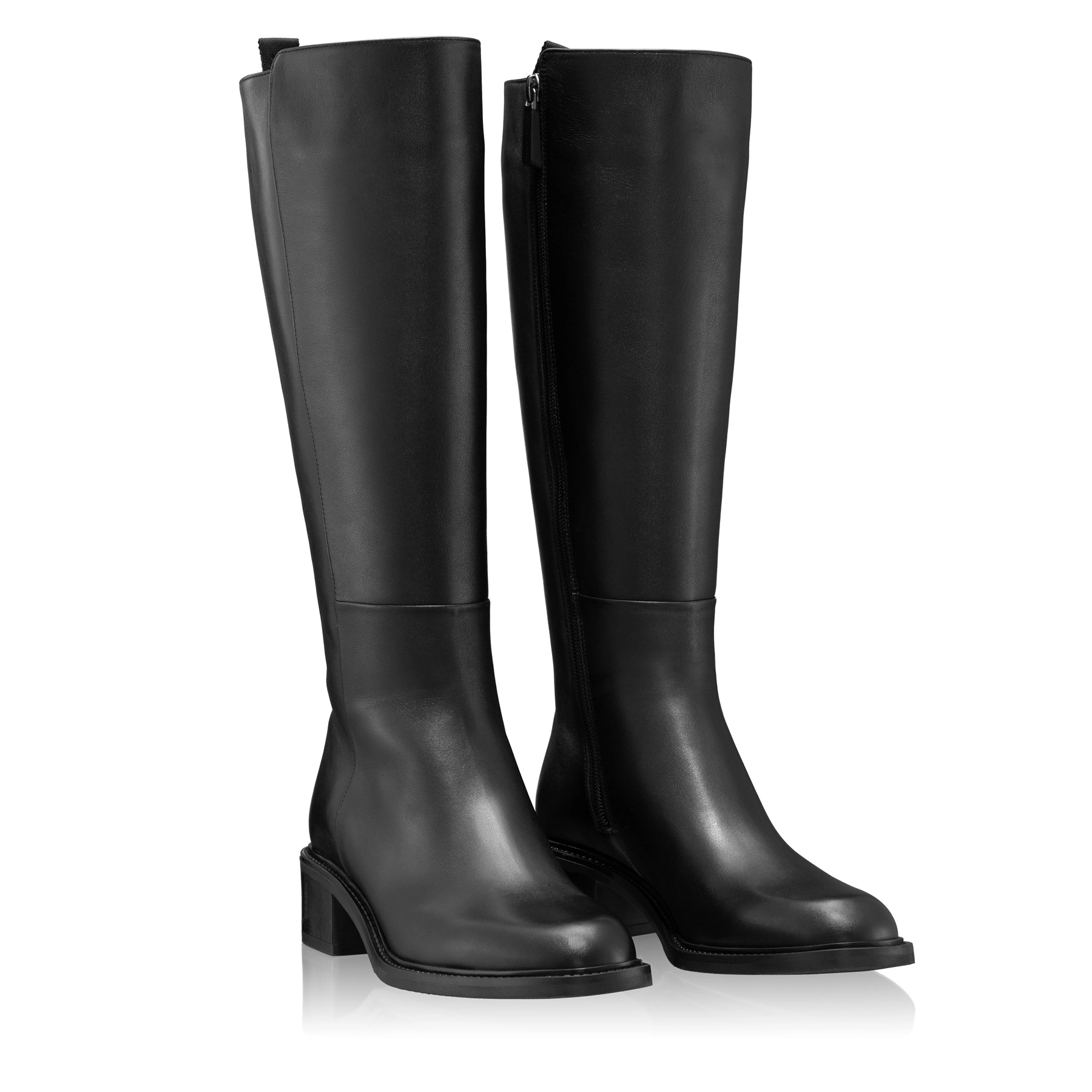 Women Leather Boots 7910 Vitello Black