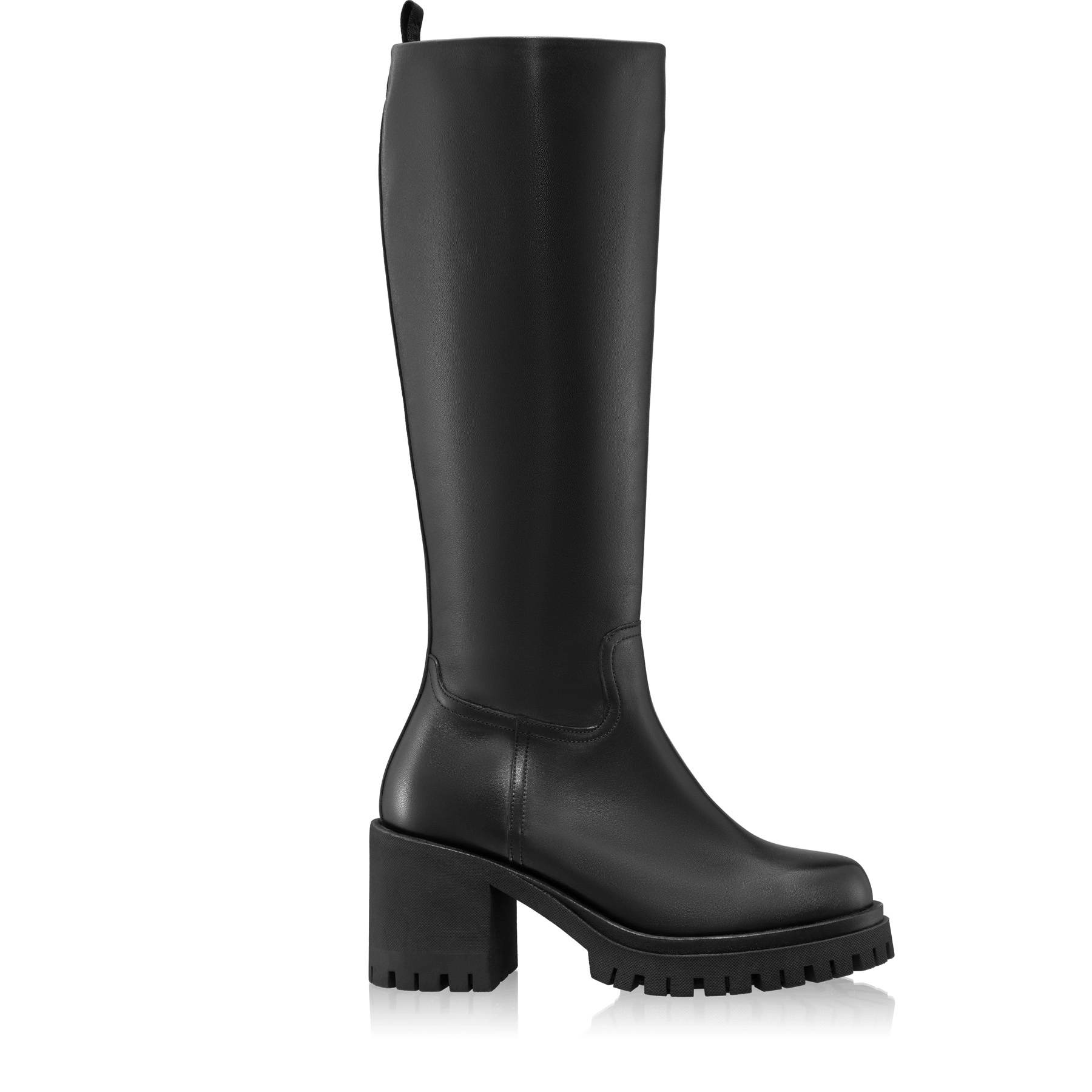Women Leather Boots 7911 Vitello Black