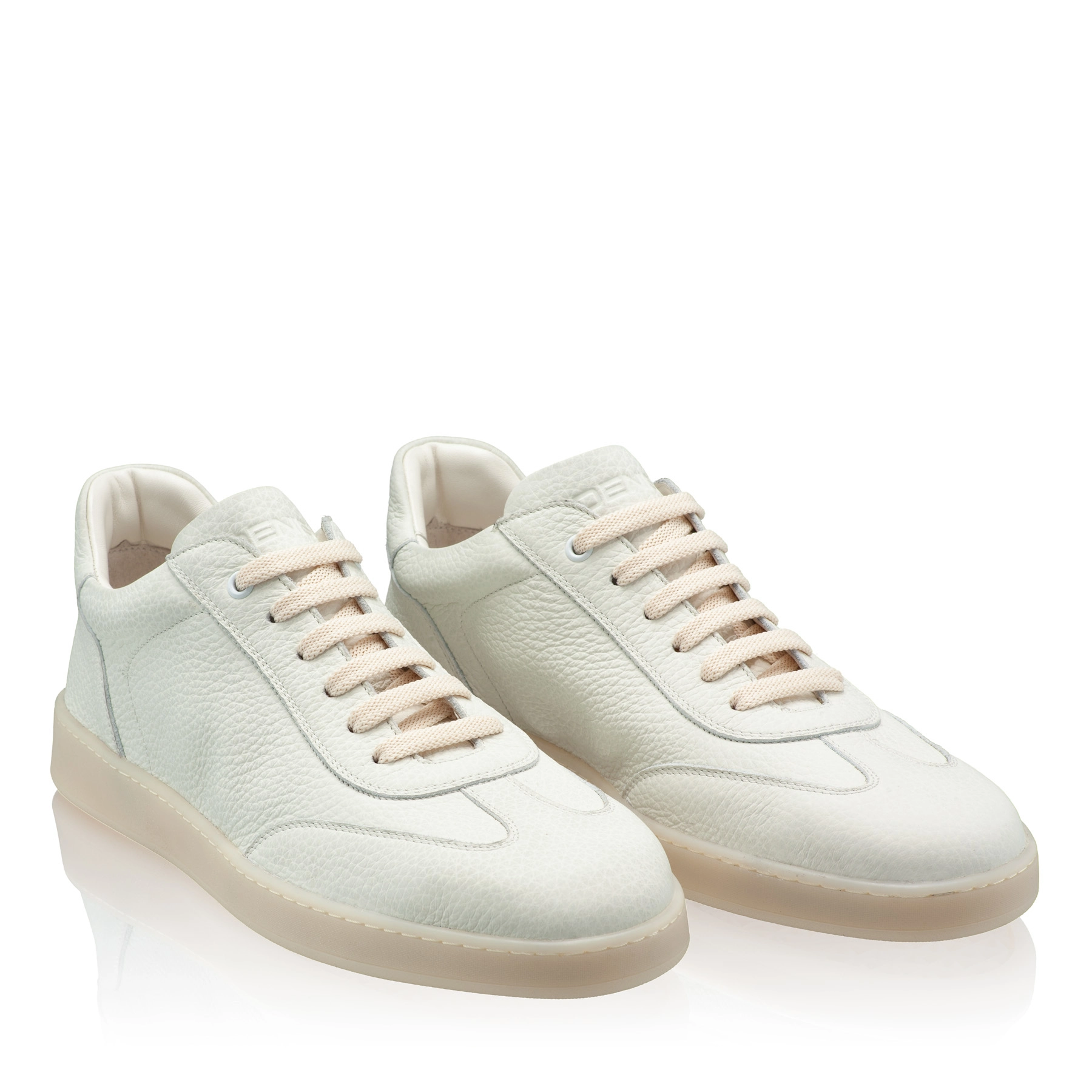 Men Genuine Leather Sport Shoes7087 Bottalato Panna