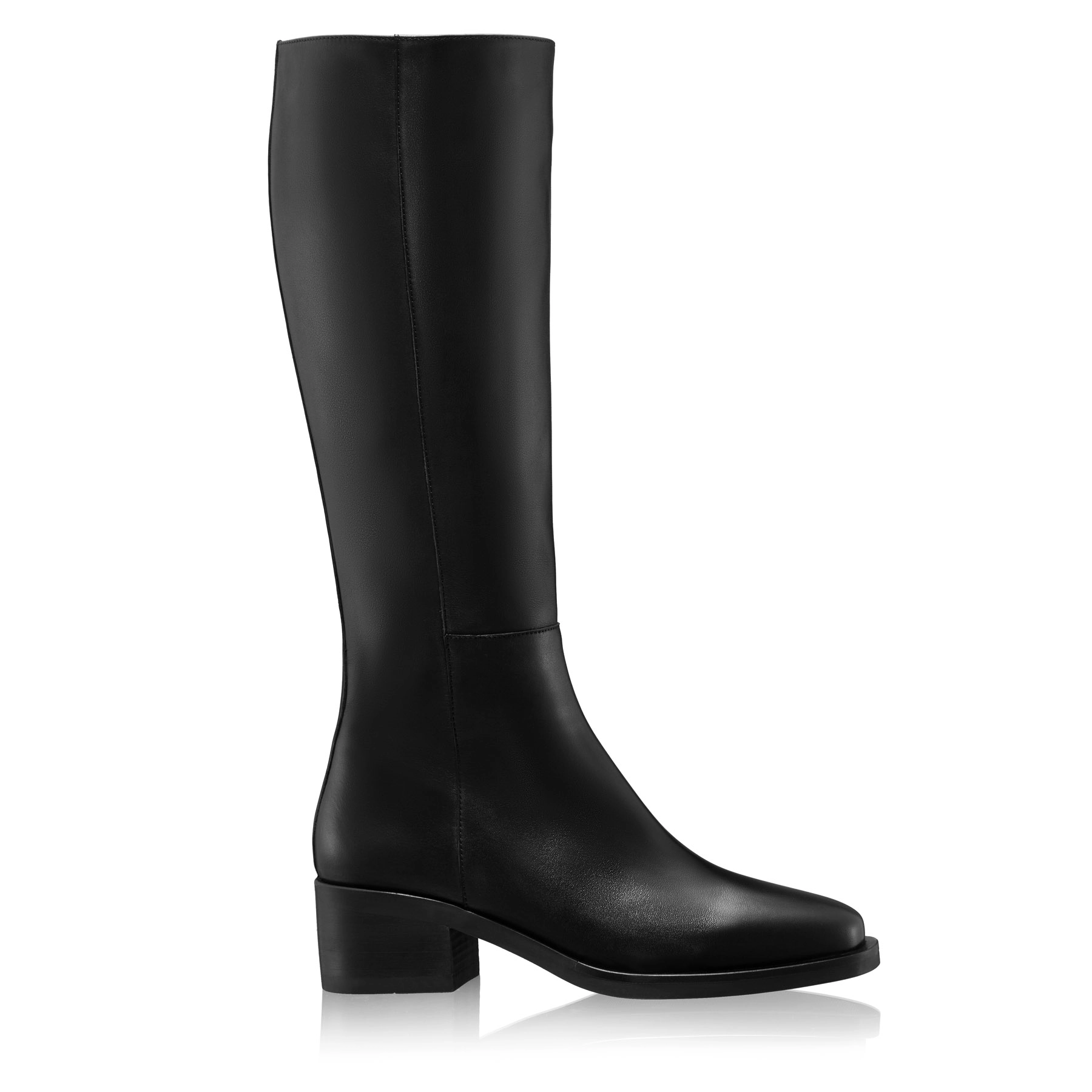 Women Leather Boots 8160 Vitello Black