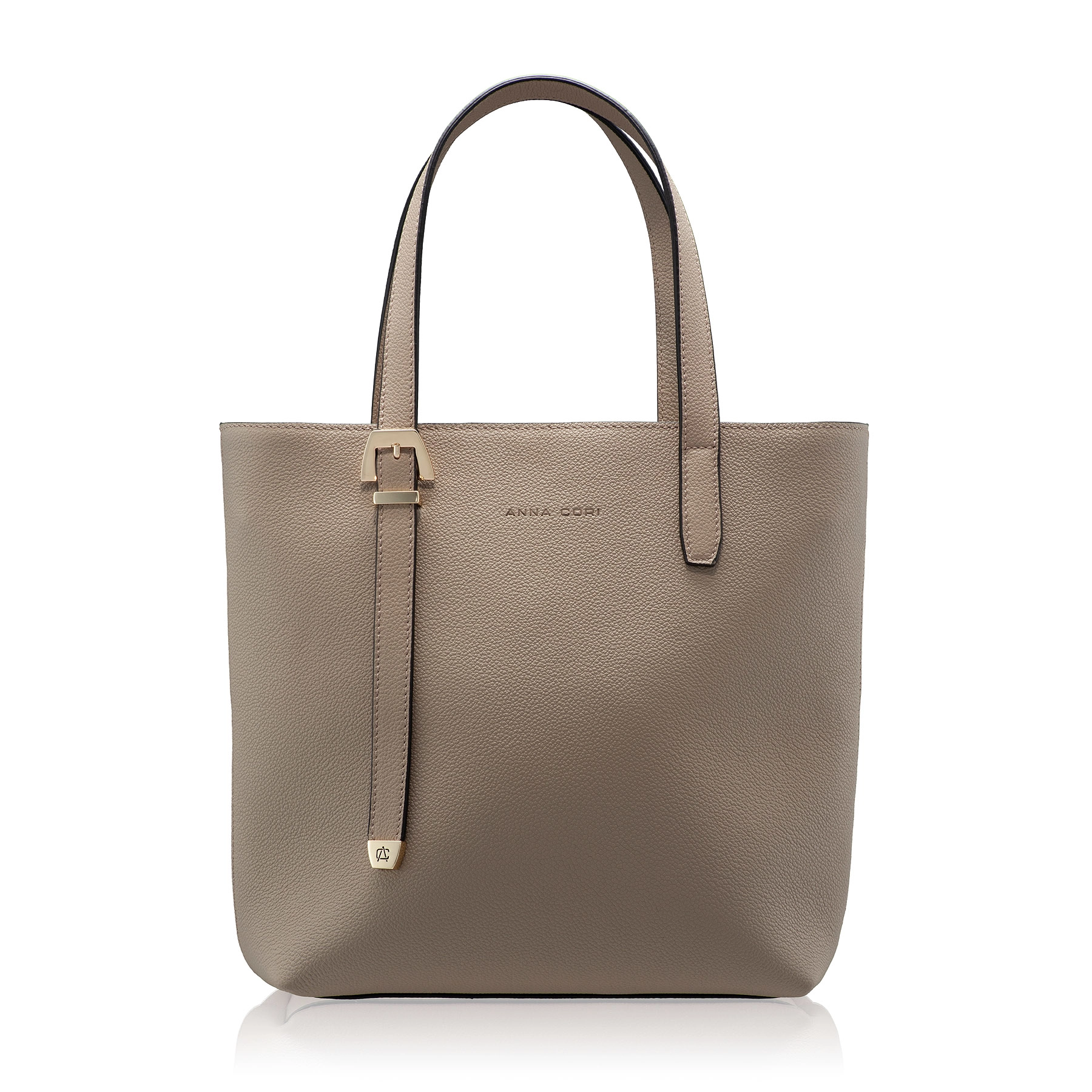 Women Leather Shoulder Bag MARIEL 01 BOTTALATO TAUPE