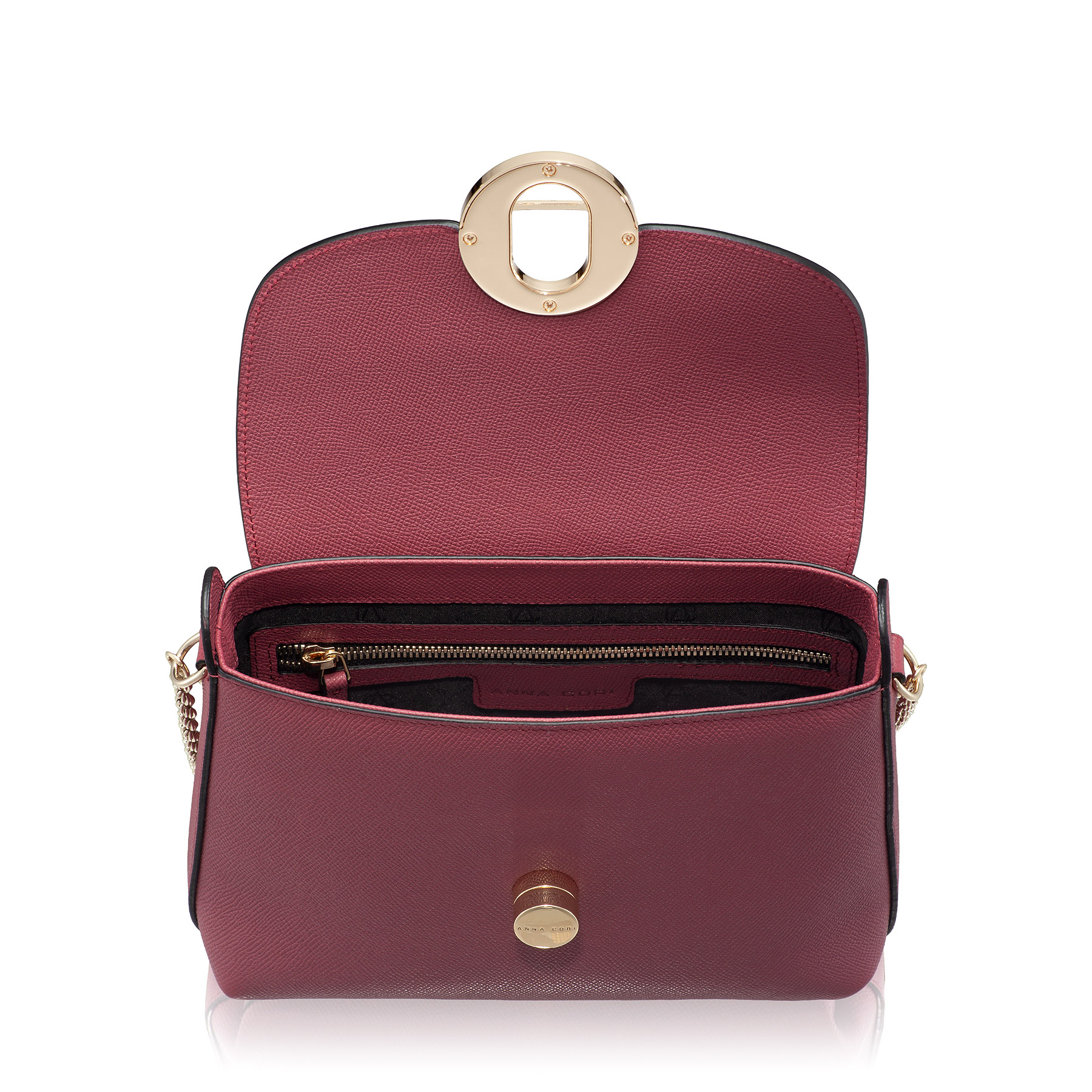 Women Shoulder Bag KARMA VIT STAMP BORDO