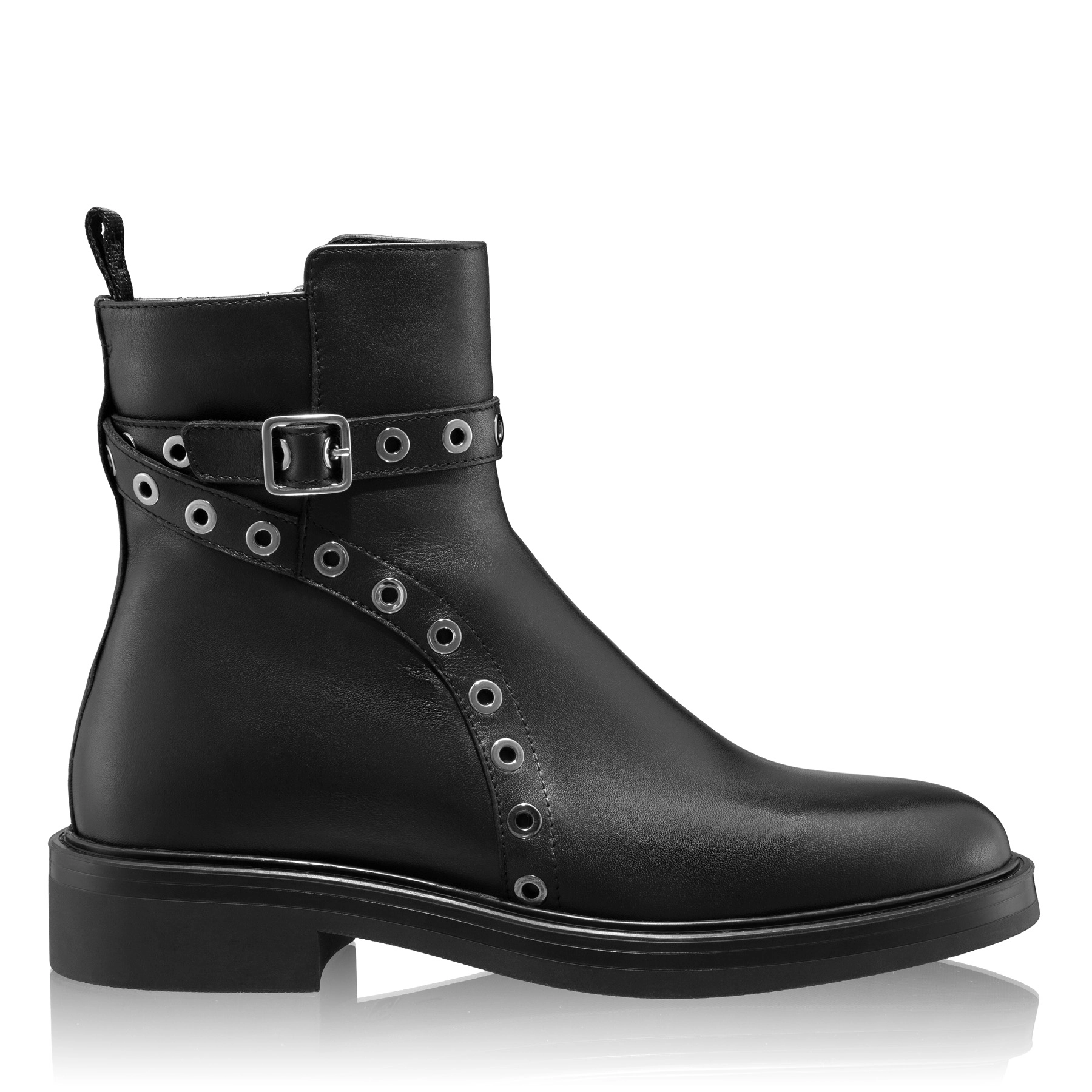 Women Leather Boots 8167 Vitello Black