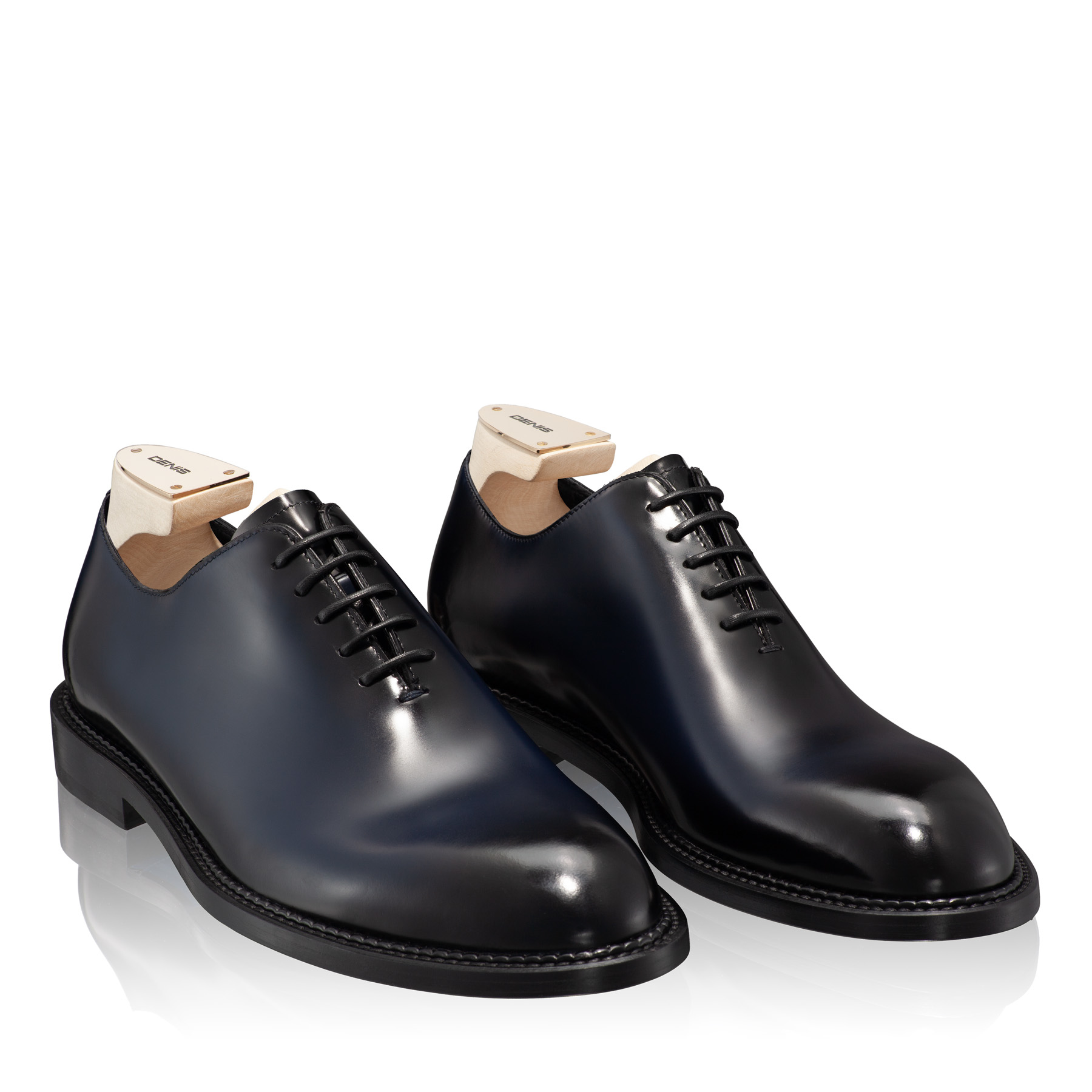 Men Genuine Leather Shoes 7035 Abrazivato Blue