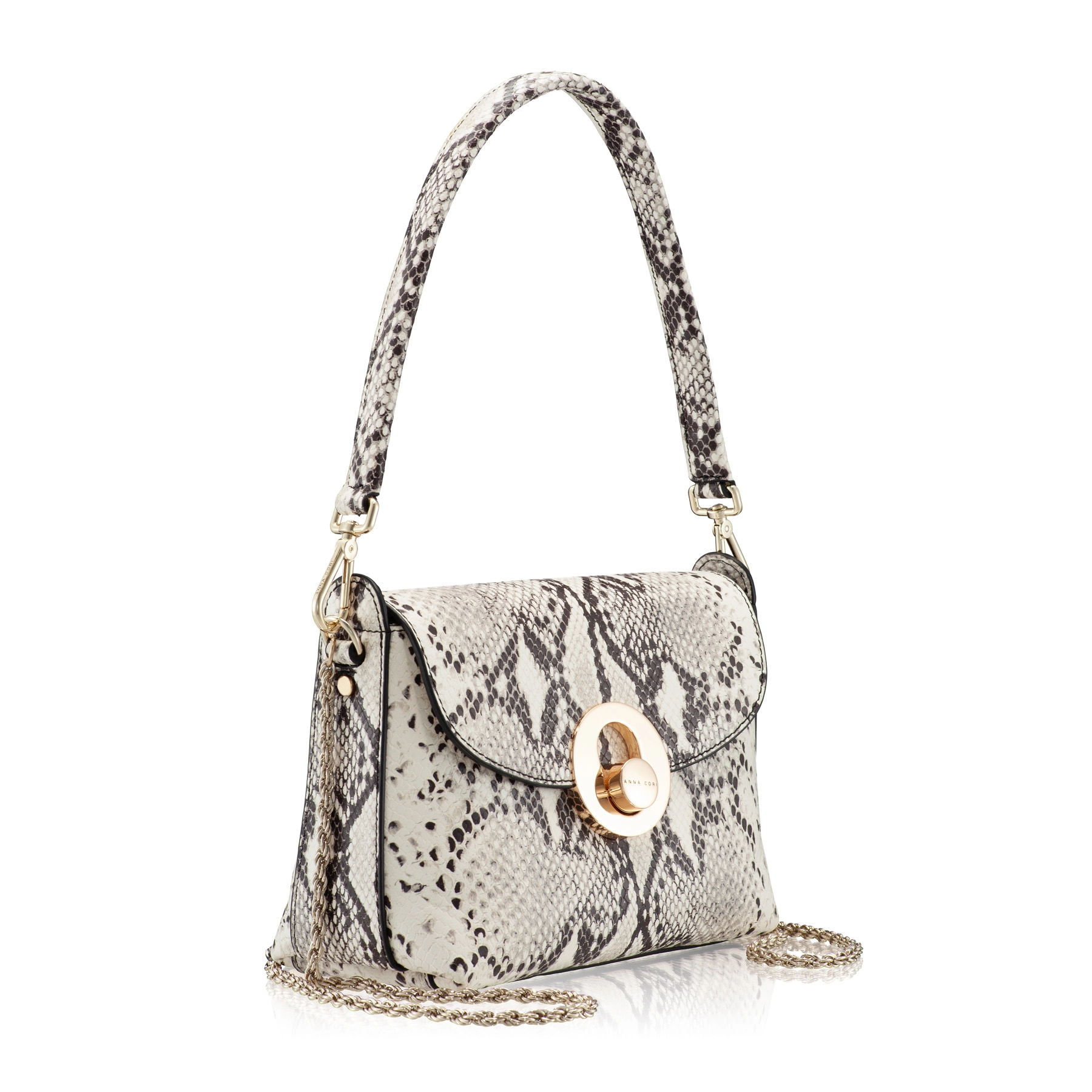 Women Shoulder Bag KARMA PITONE BROWN