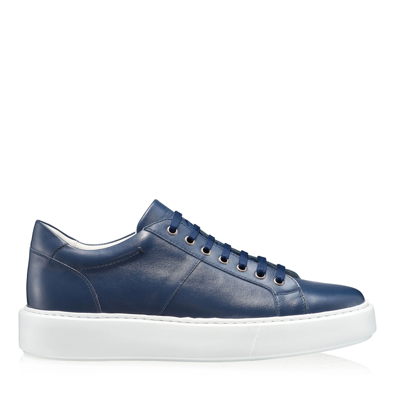 Men genuine leather sports shoes 6897 Vitello Blue