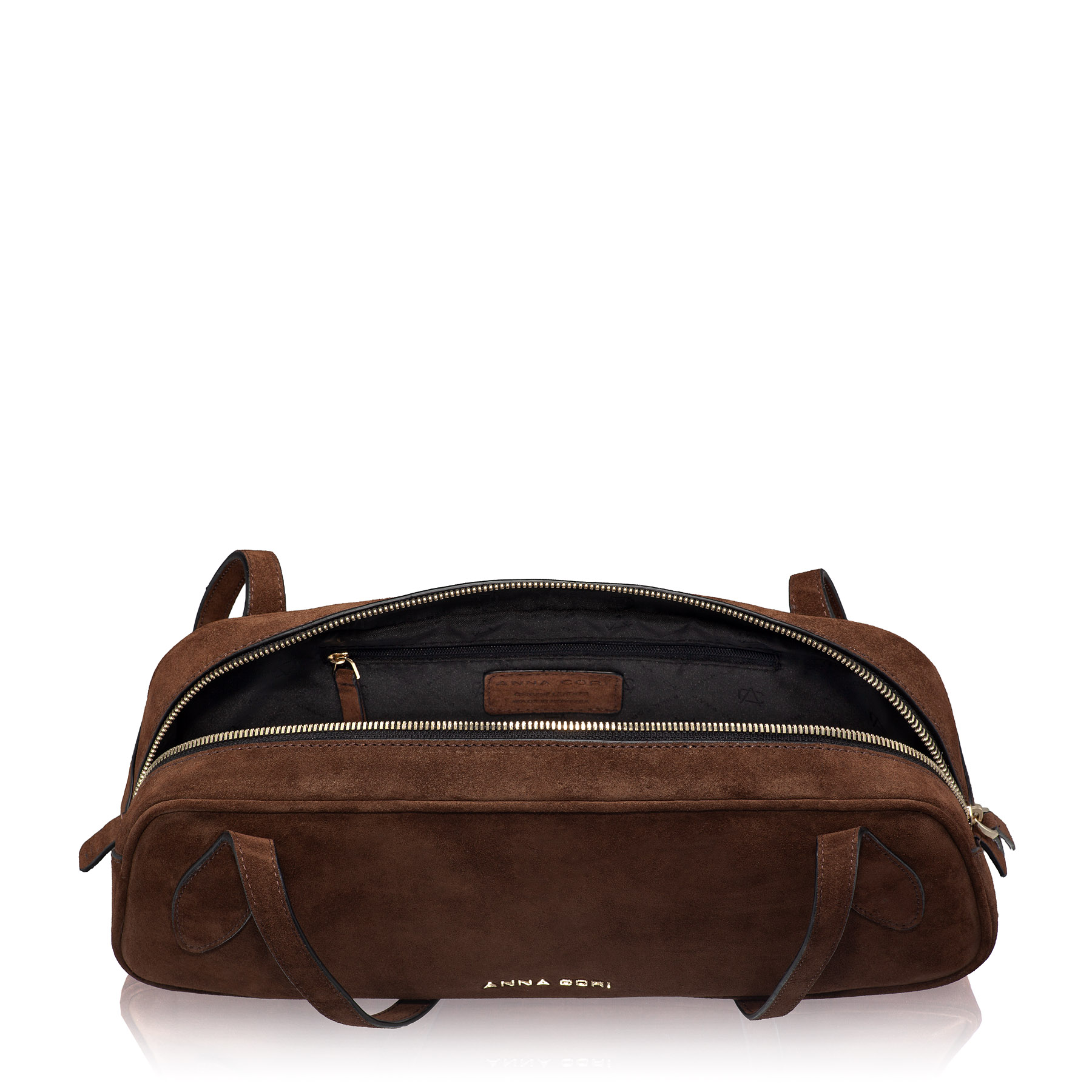 Women Leather Hand Bag MUNA 02 CROSTA BROWN