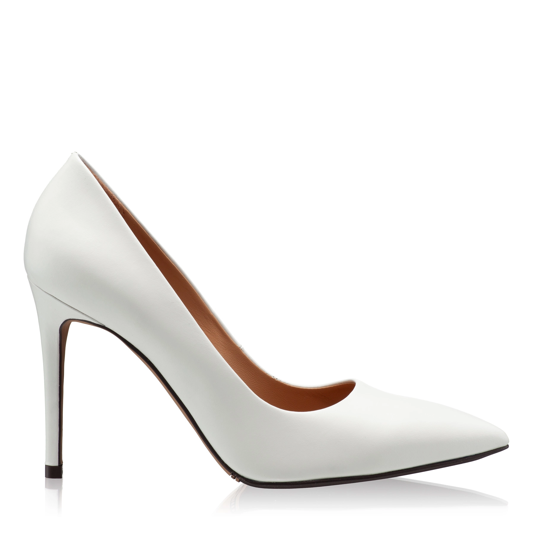 Mid-heel Pointed Toe Pumps 7868 Vitello Panna