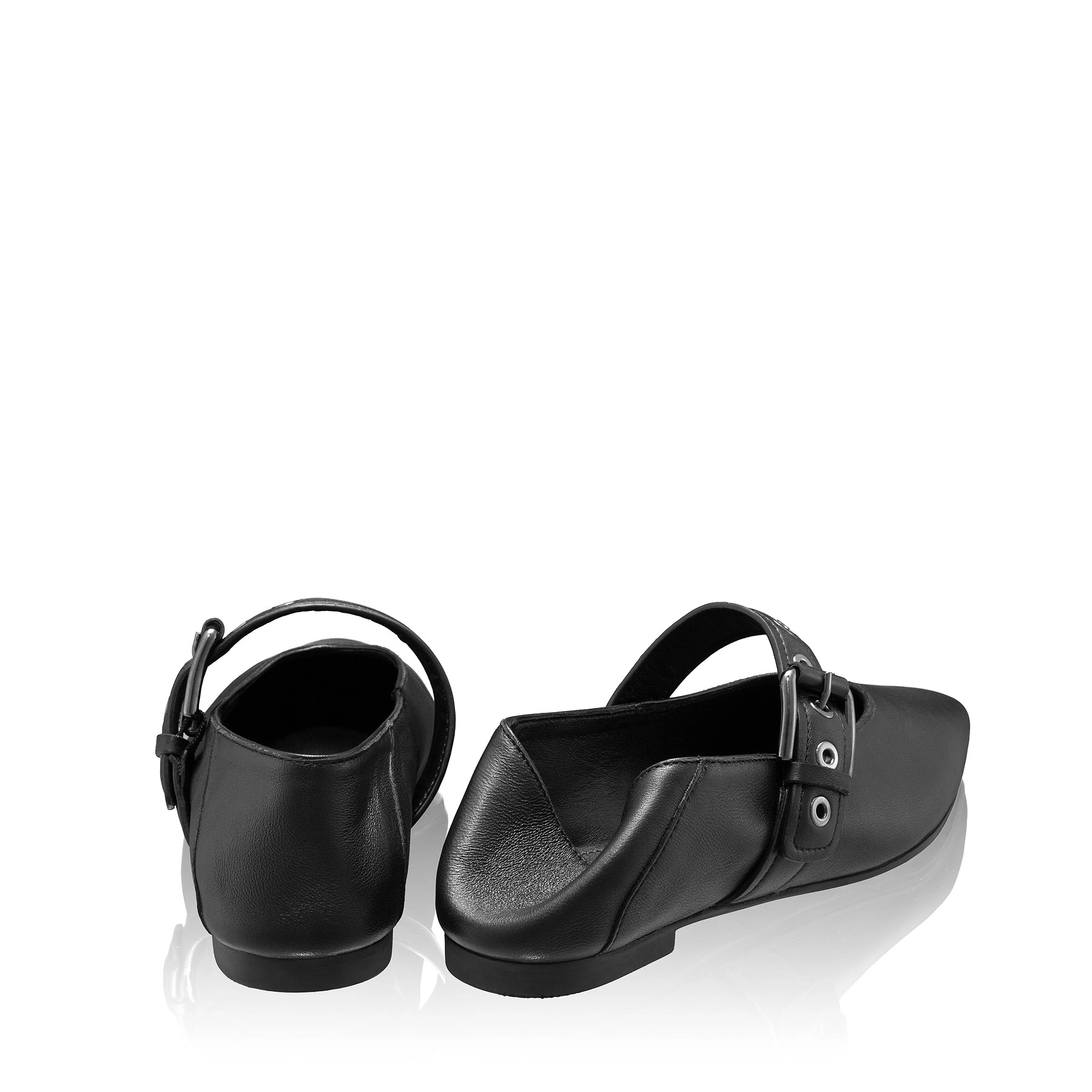Women Ballerina Flats 8231 Vitello Black