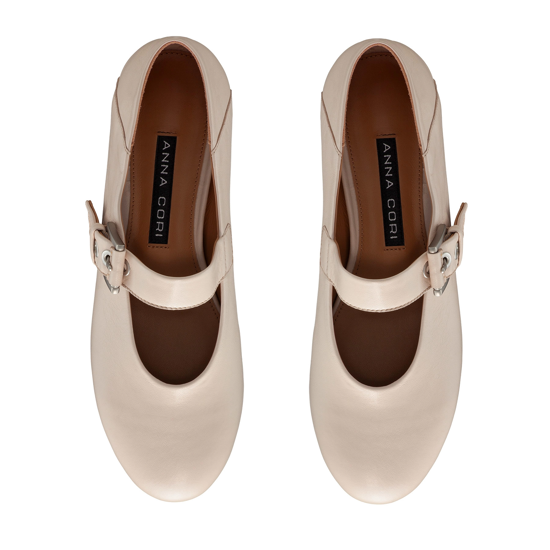 Women Ballerina Flats 7824 Nappa Beige