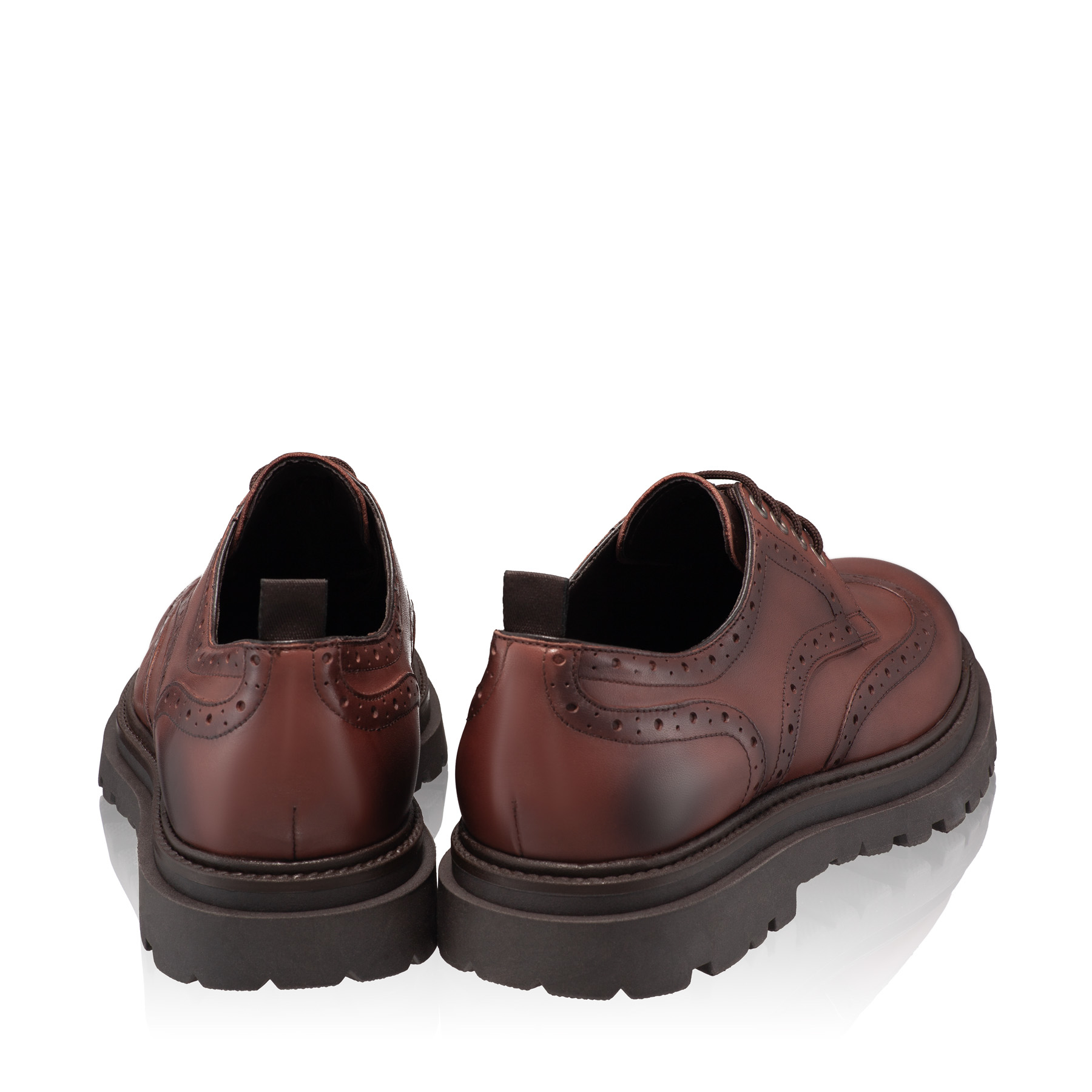 Men Leather Casual Shoes 7319 Vitello Maro