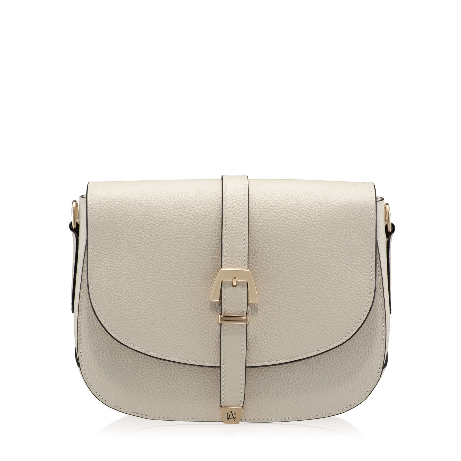 Women Leather Shoulder Bag MARIEL 02 BOTTALATO PANNA