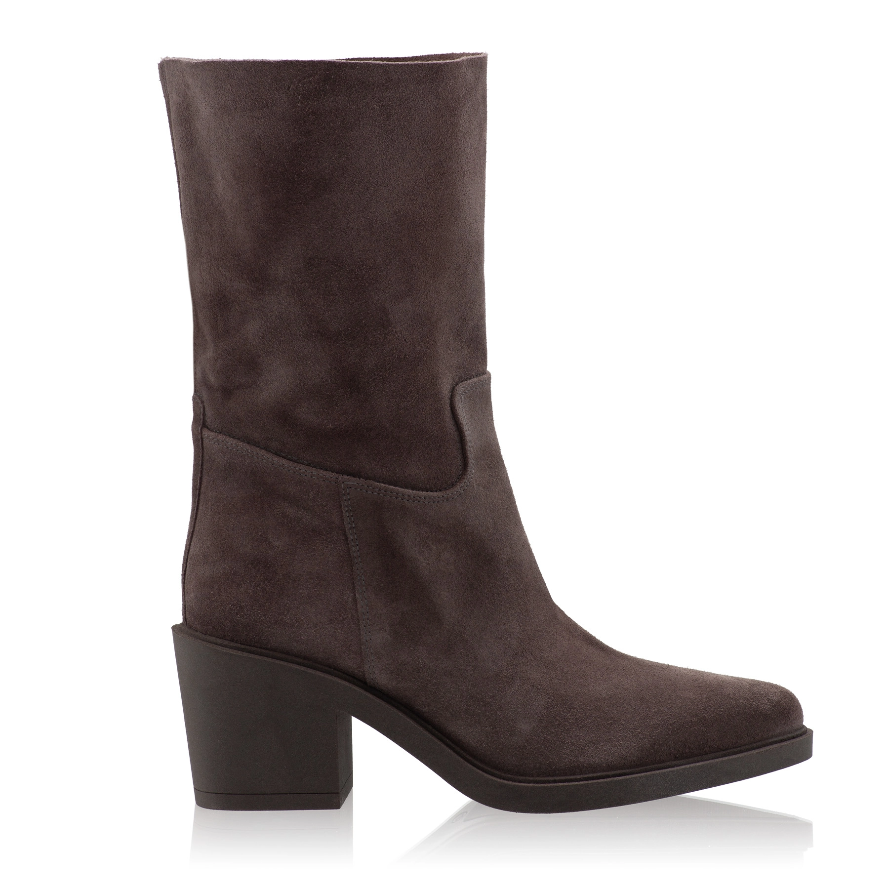 Women Suede Leather Boots 7950 Crosta Taupe