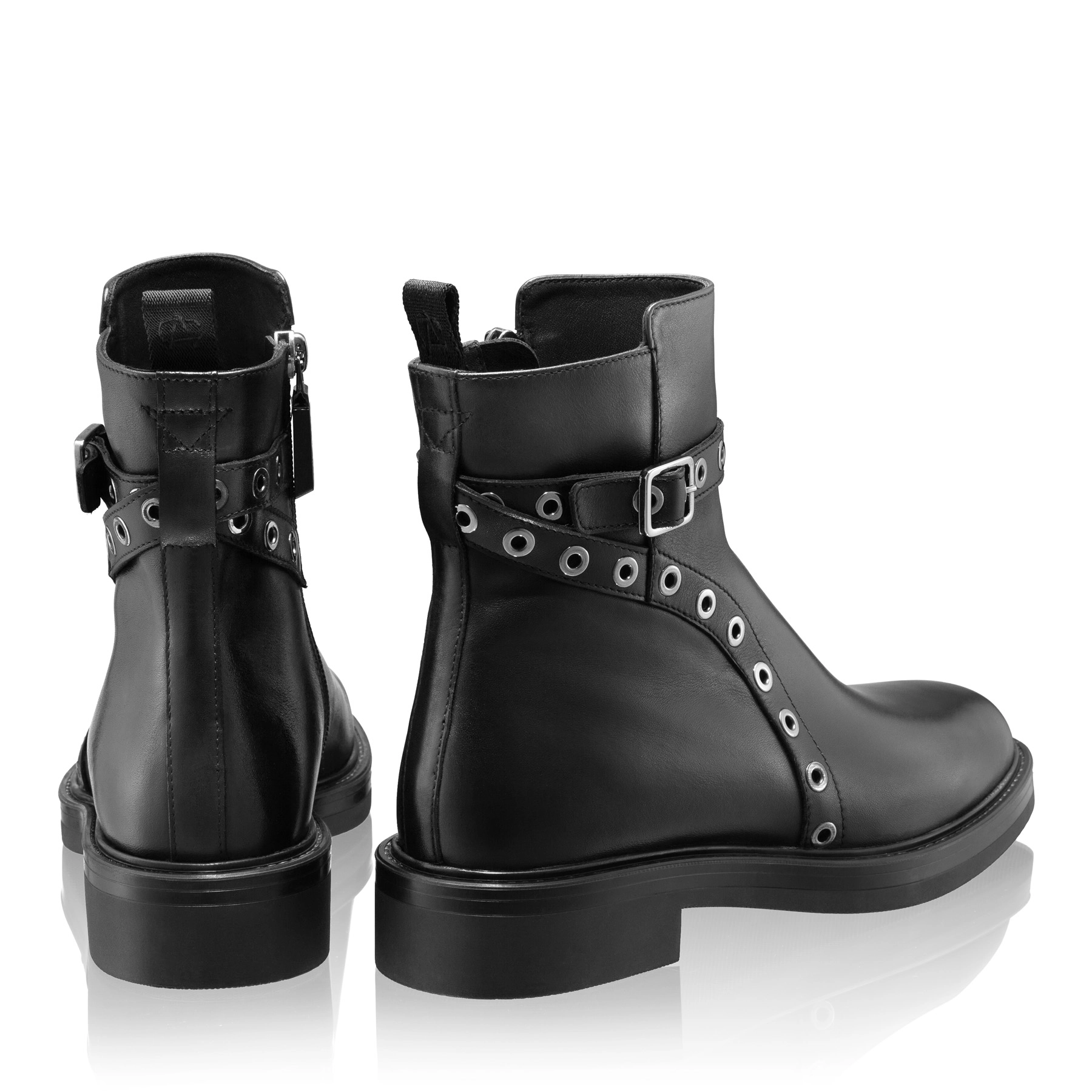 Women Leather Boots 8167 Vitello Black