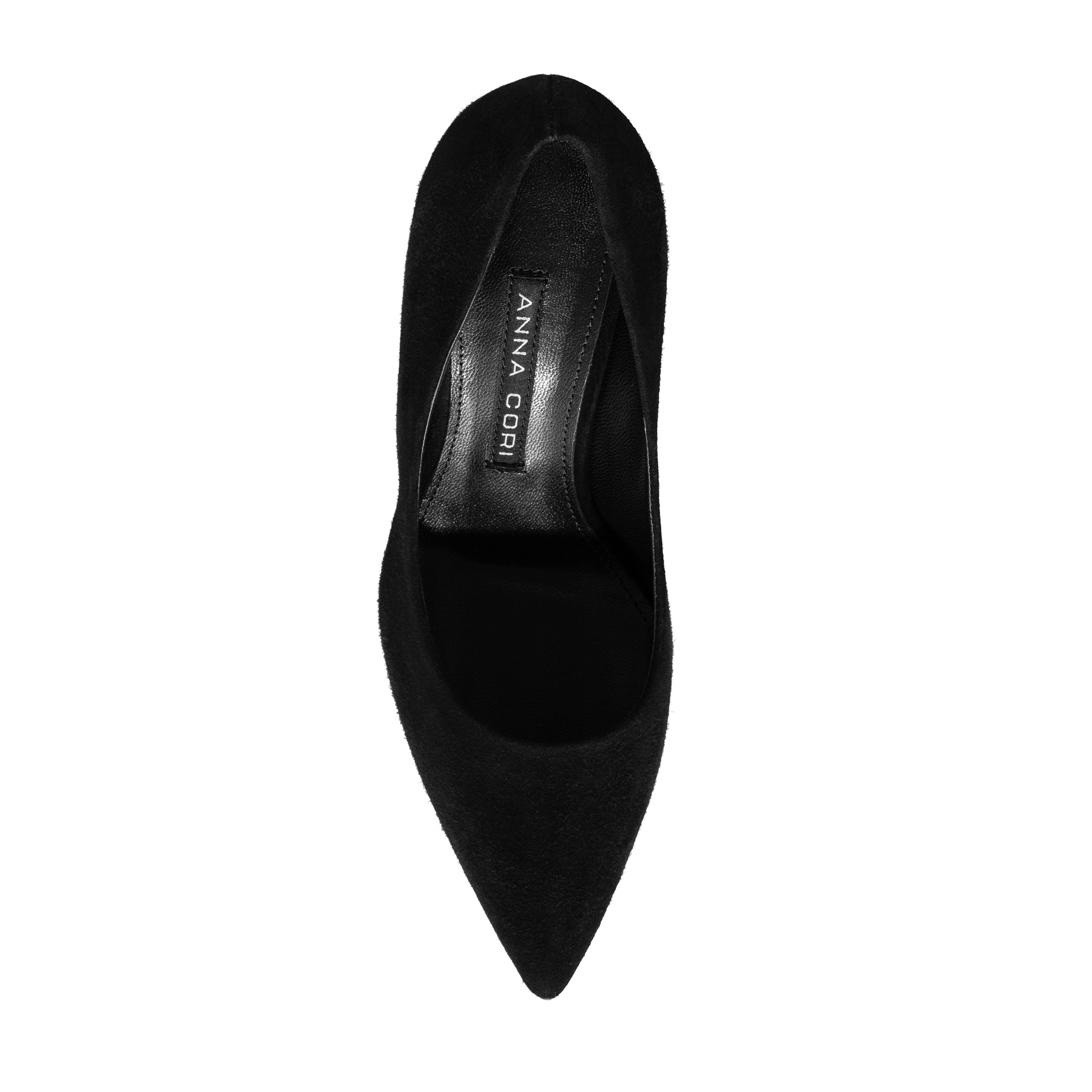 High-heel Pointed Toe Pumps 8026 Camoscio Black