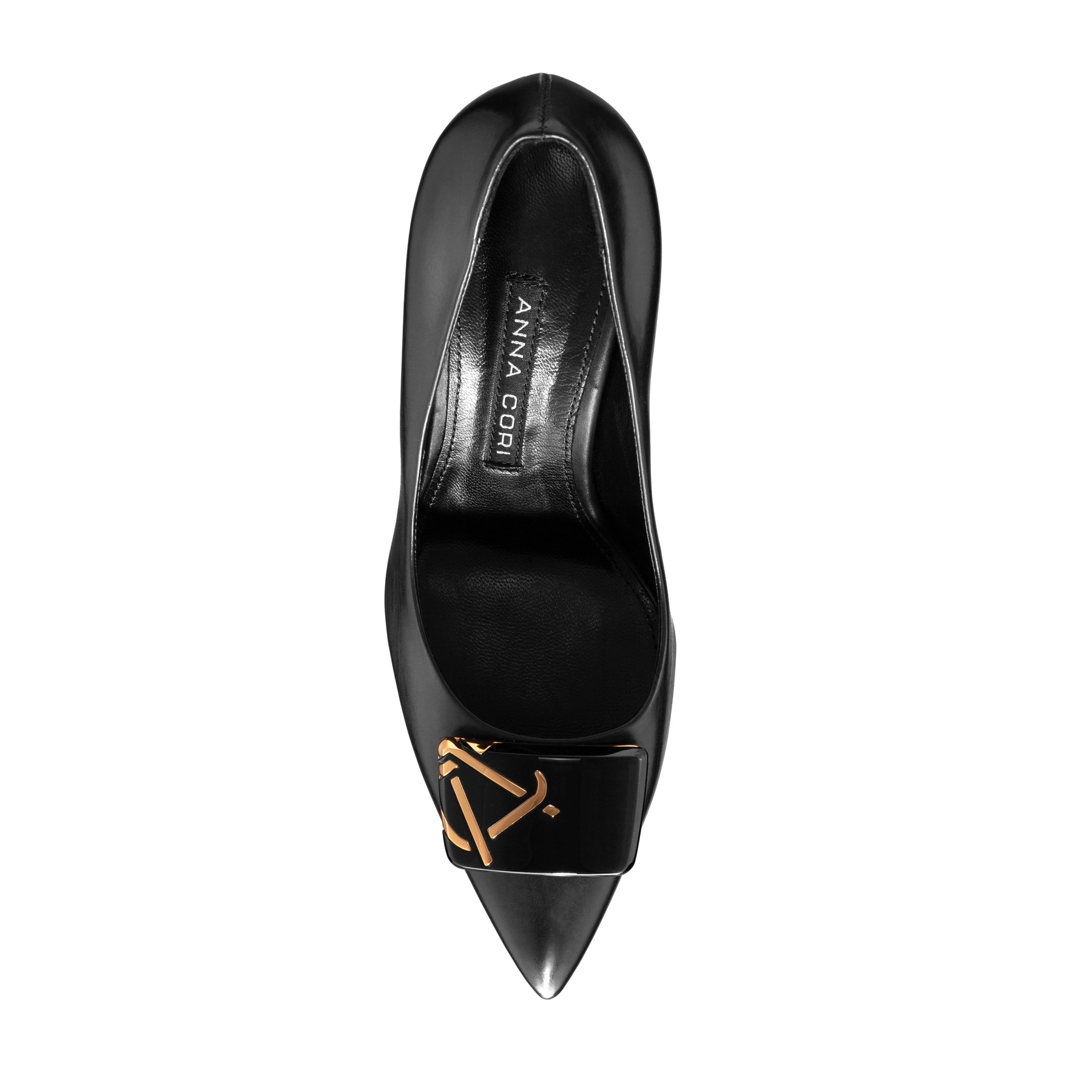 High-heel Pointed Toe Pumps 8010 Vitello Black
