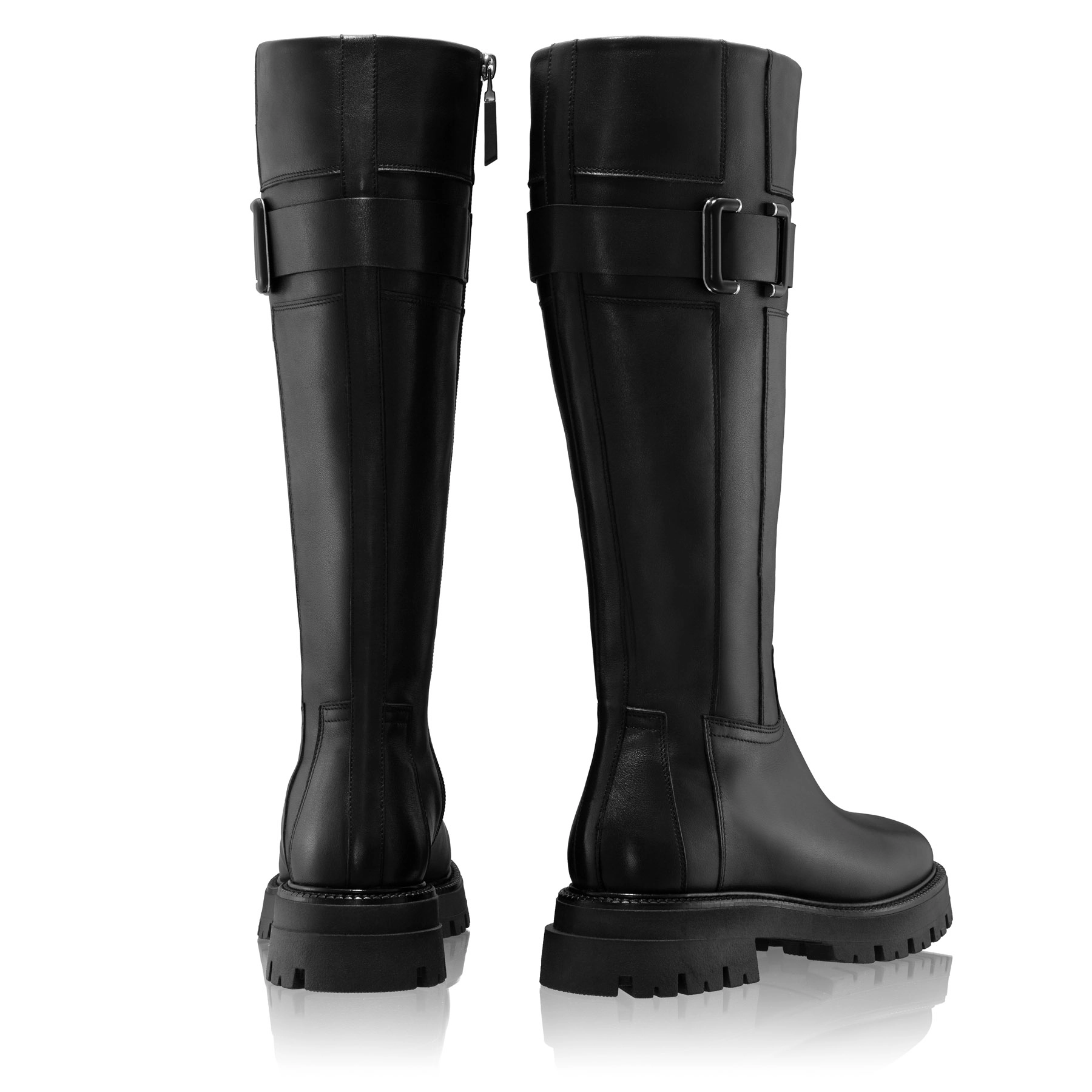 Women Leather Boots 8164 Vitello Black