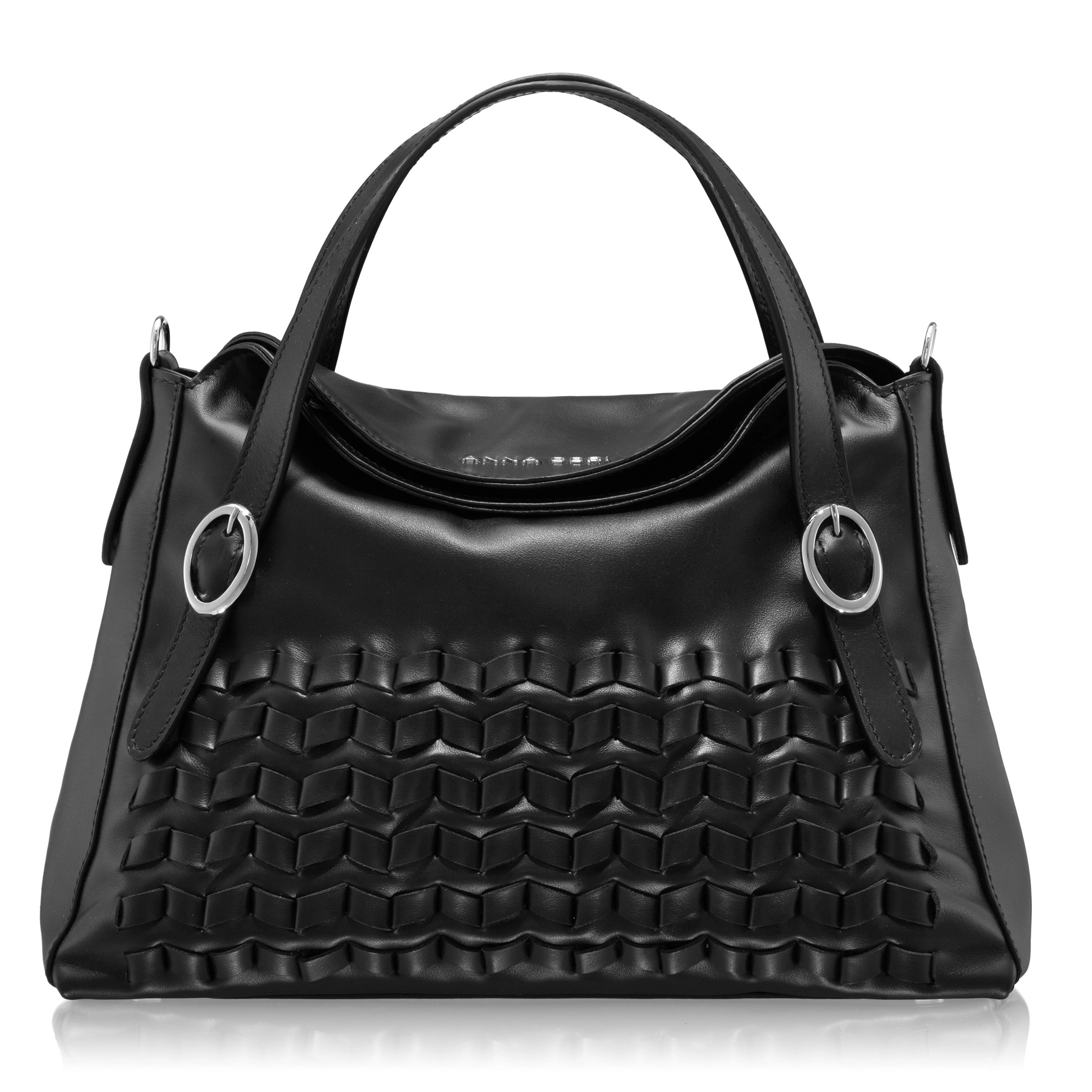 HANDBAG WOMAN FANIA 01 VITELLO NEGRU