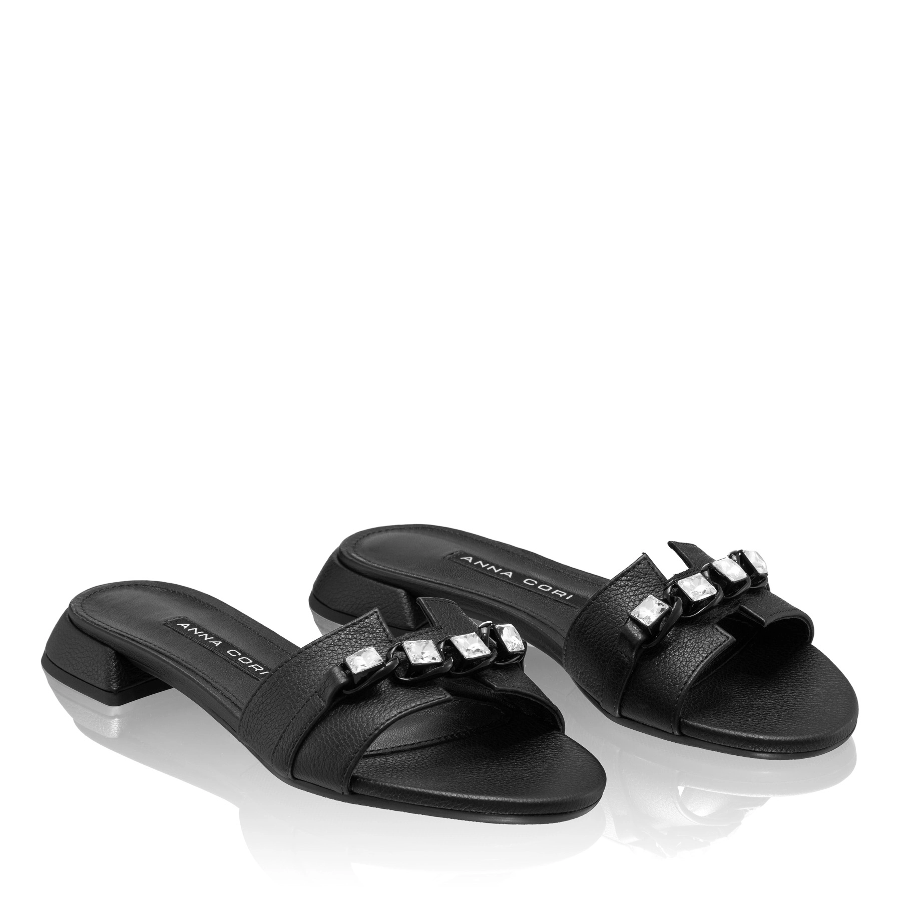 Women Leather Mules 8034 Bottalato Black
