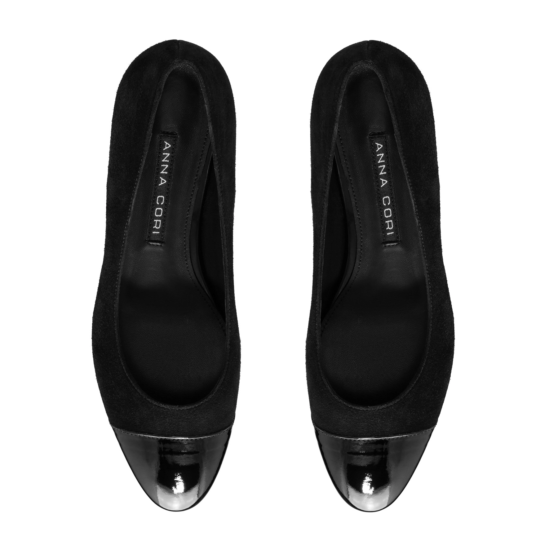 Kiteen-heel Slingback Pumps 8120 Camoscio+Lac Black