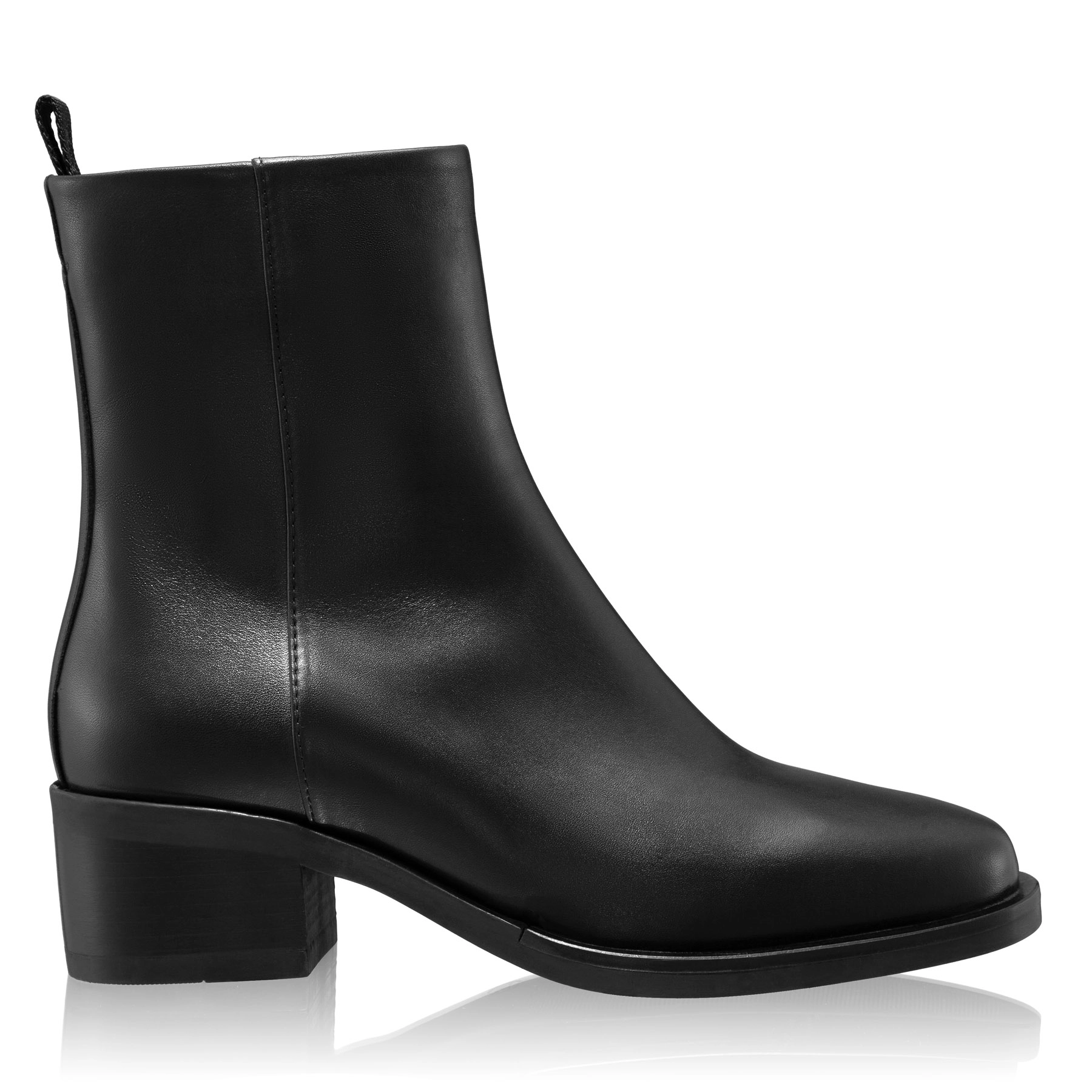 Women Leather Boots 8155 Vitello Black