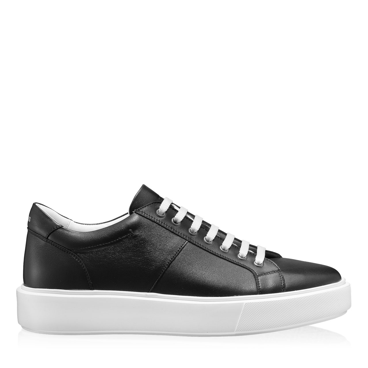 Men genuine leather sports shoes 6897 Vitello Black
