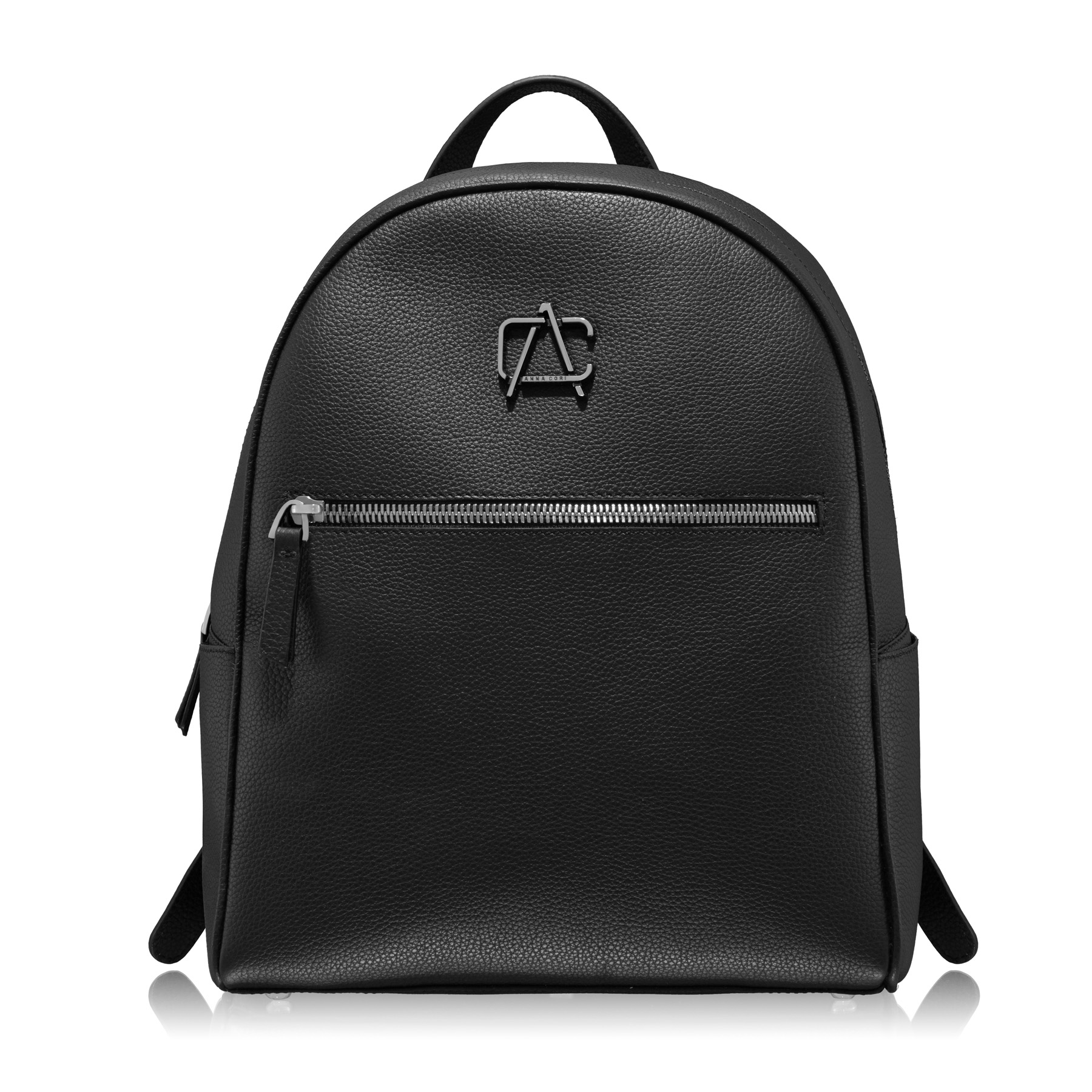 LEATHER BACKPACK BRITNEY 02 BOTTALATO BLACK