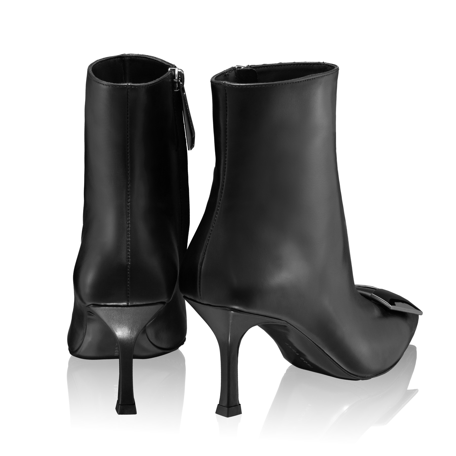 Mid-heel Ankle Boots 6155 Vitello Black