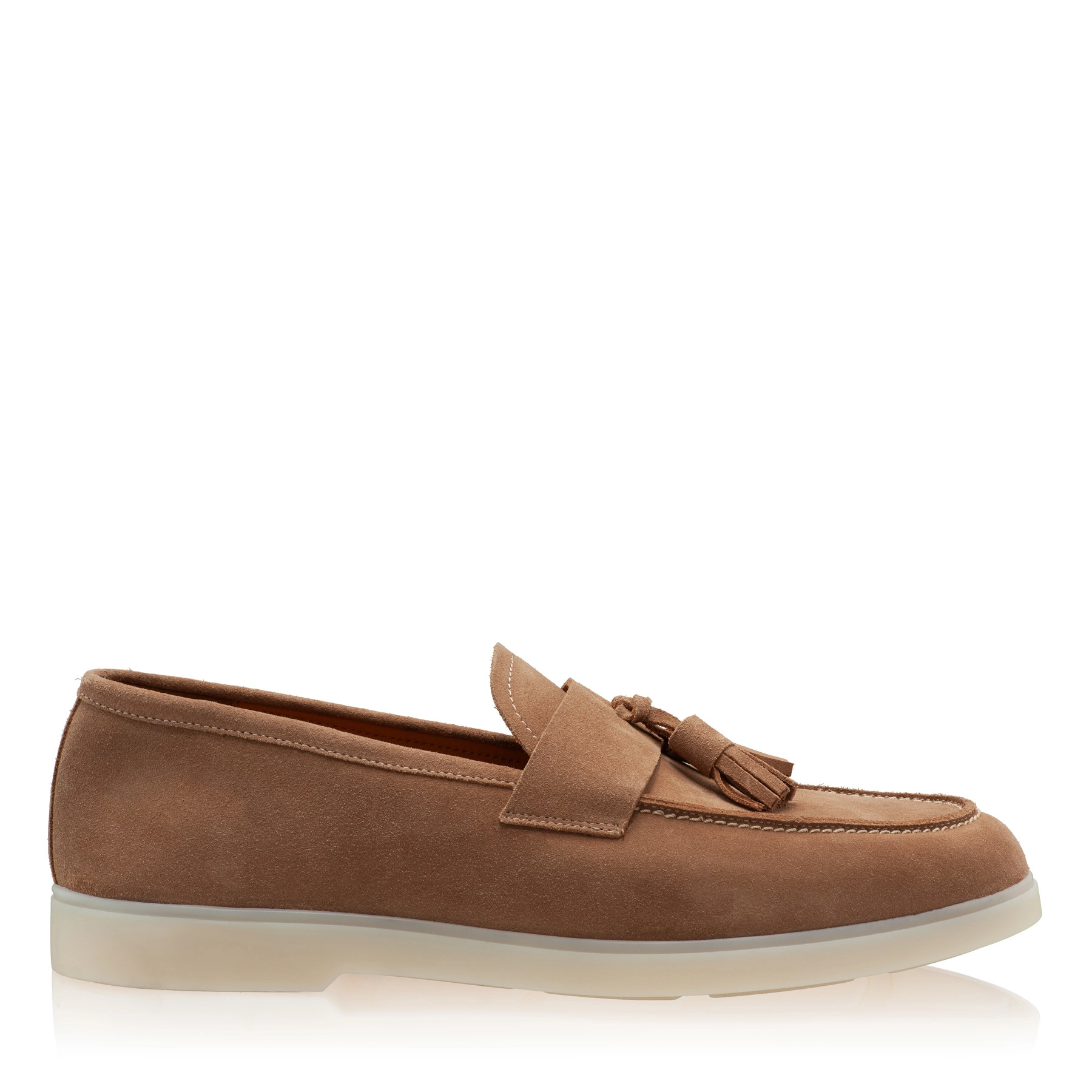 Men Suede Leather Loafers 7628 Crosta Camel